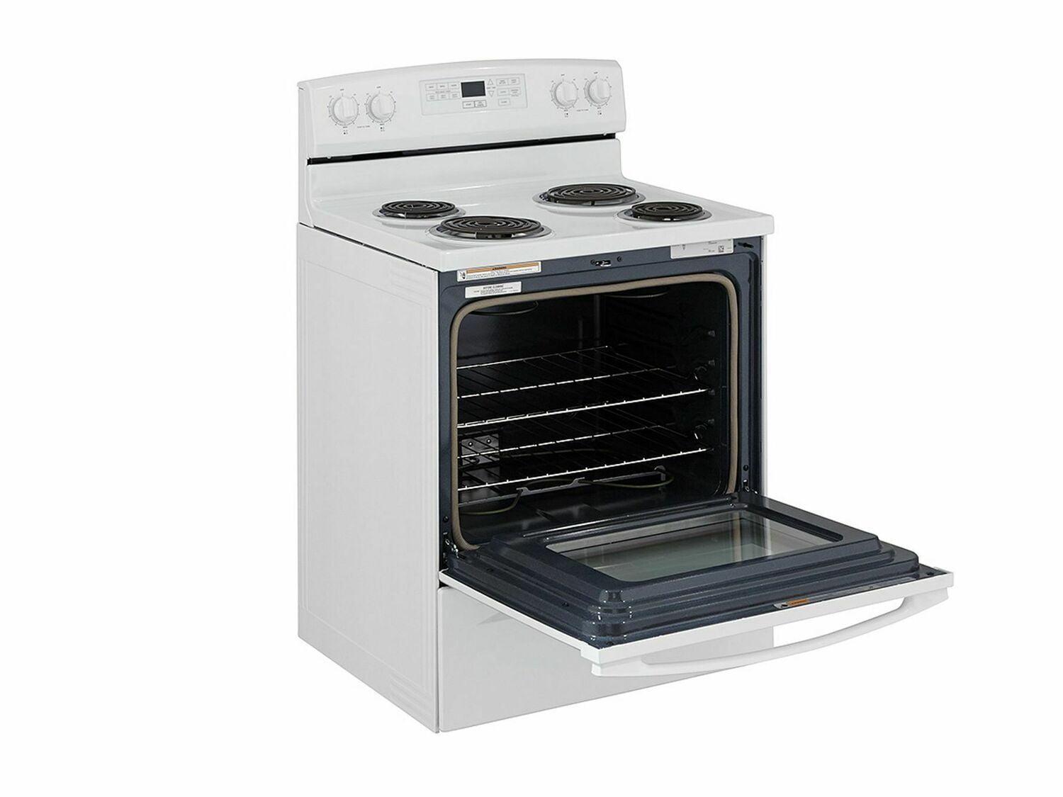 Amana ACR4503SFW 30 Inch White Electric Range with Self-Cleaning Option - Perfect for Modern Kitchens & Home Cooking