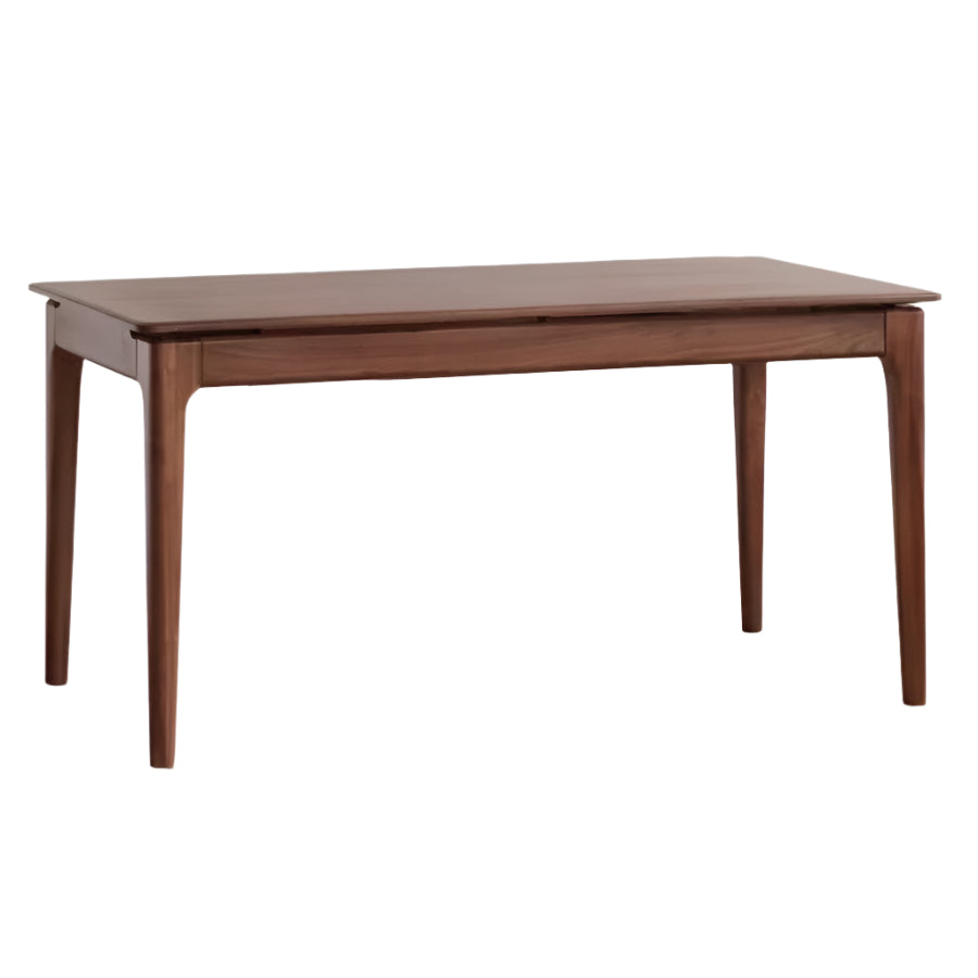 Solid Black Walnut Wood Rectangular Dining Table - 8 Seater Long Farmhouse Table for Dining Room & Kitchen | Rustic Home Decor & Entertaining Furniture