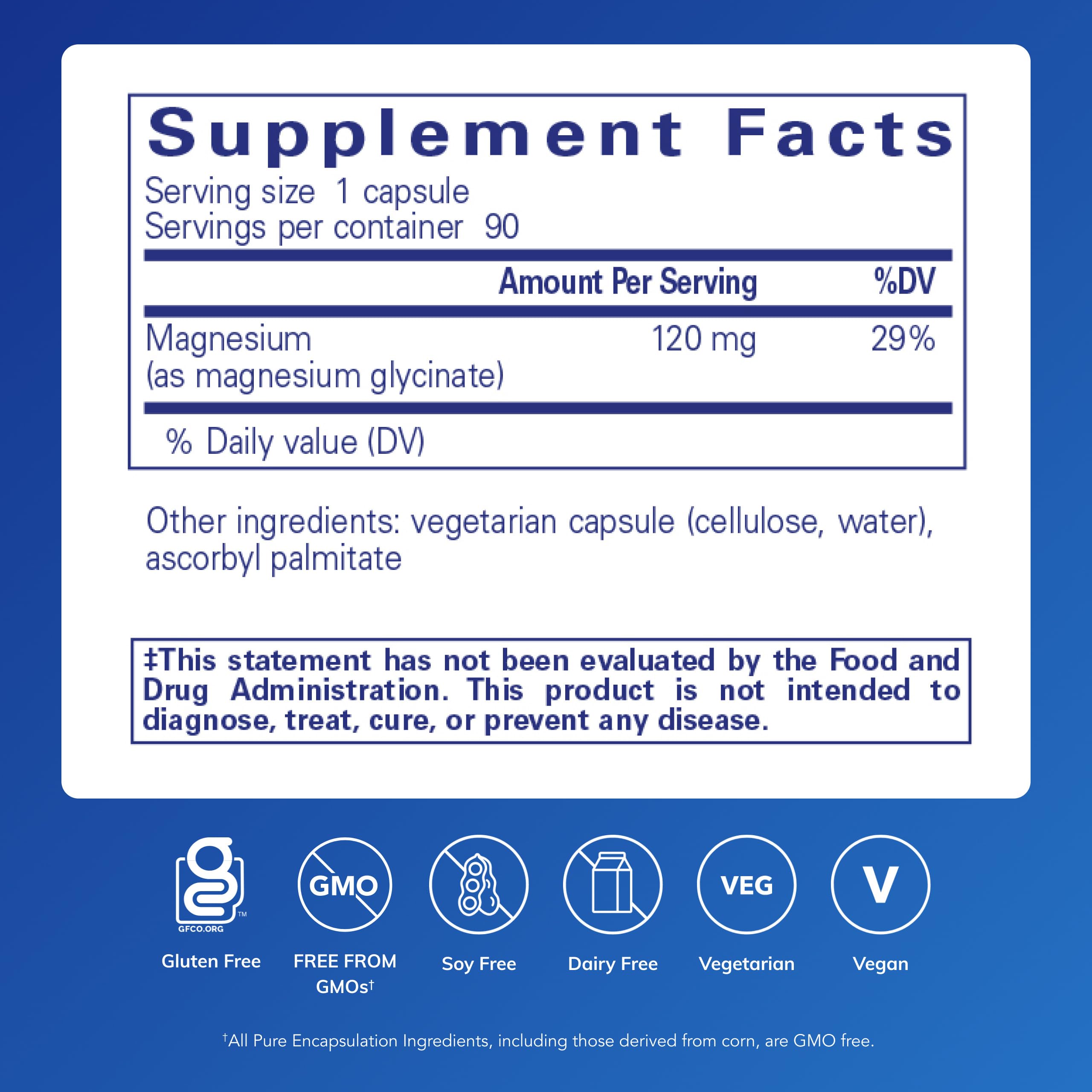 Pure Encapsulations Magnesium Glycinate Supplement - 360 Capsules for Stress Relief, Better Sleep, Heart Health, Nerve & Muscle Support - Non-GMO, Gluten-Free - Ideal for Athletes, Busy Professionals & Nighttime Relaxation