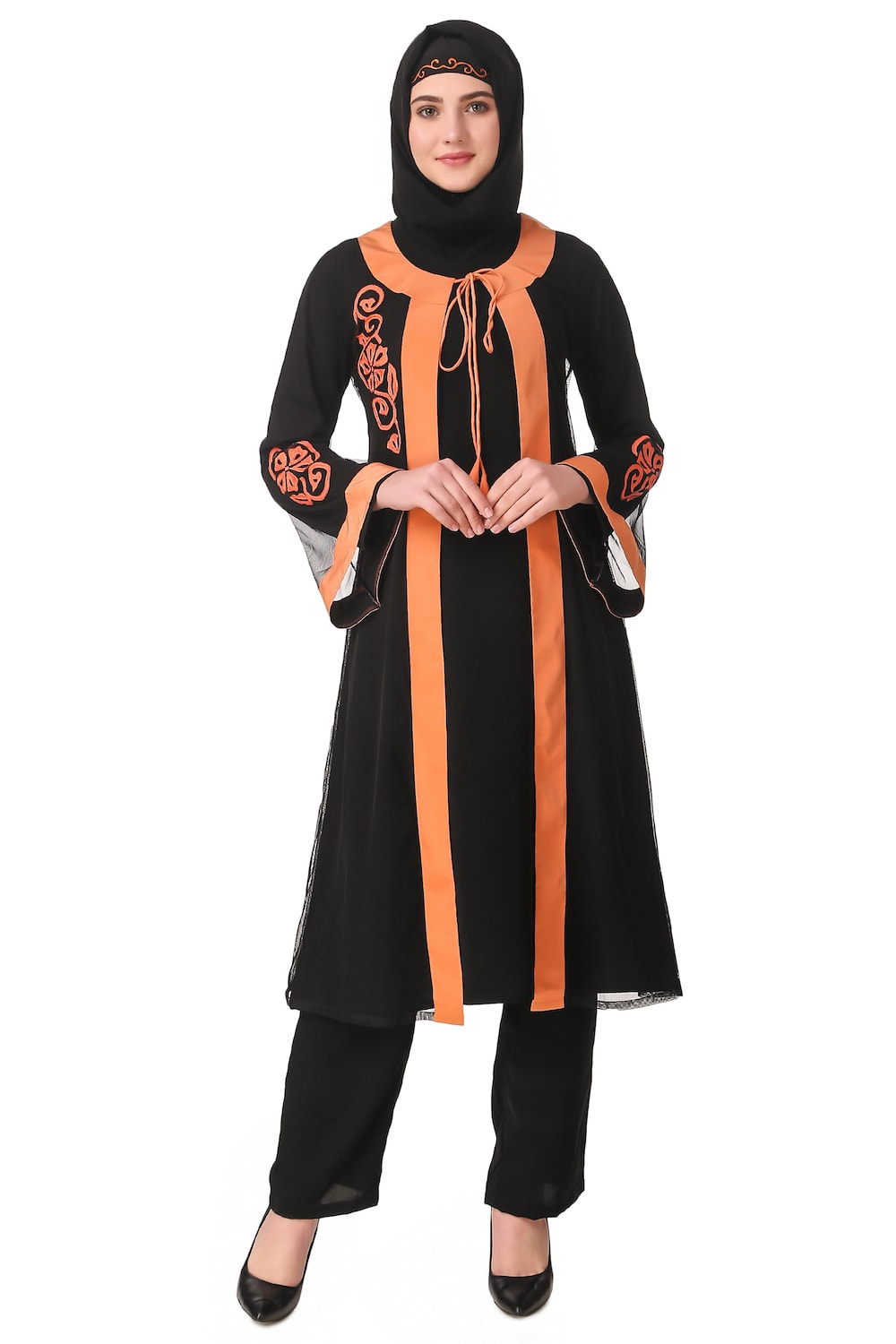 Azka Black Net & Nida Salwar Kameez - Elegant Pakistani Traditional Dress for Women, Perfect for Weddings, Parties & Special Occasions