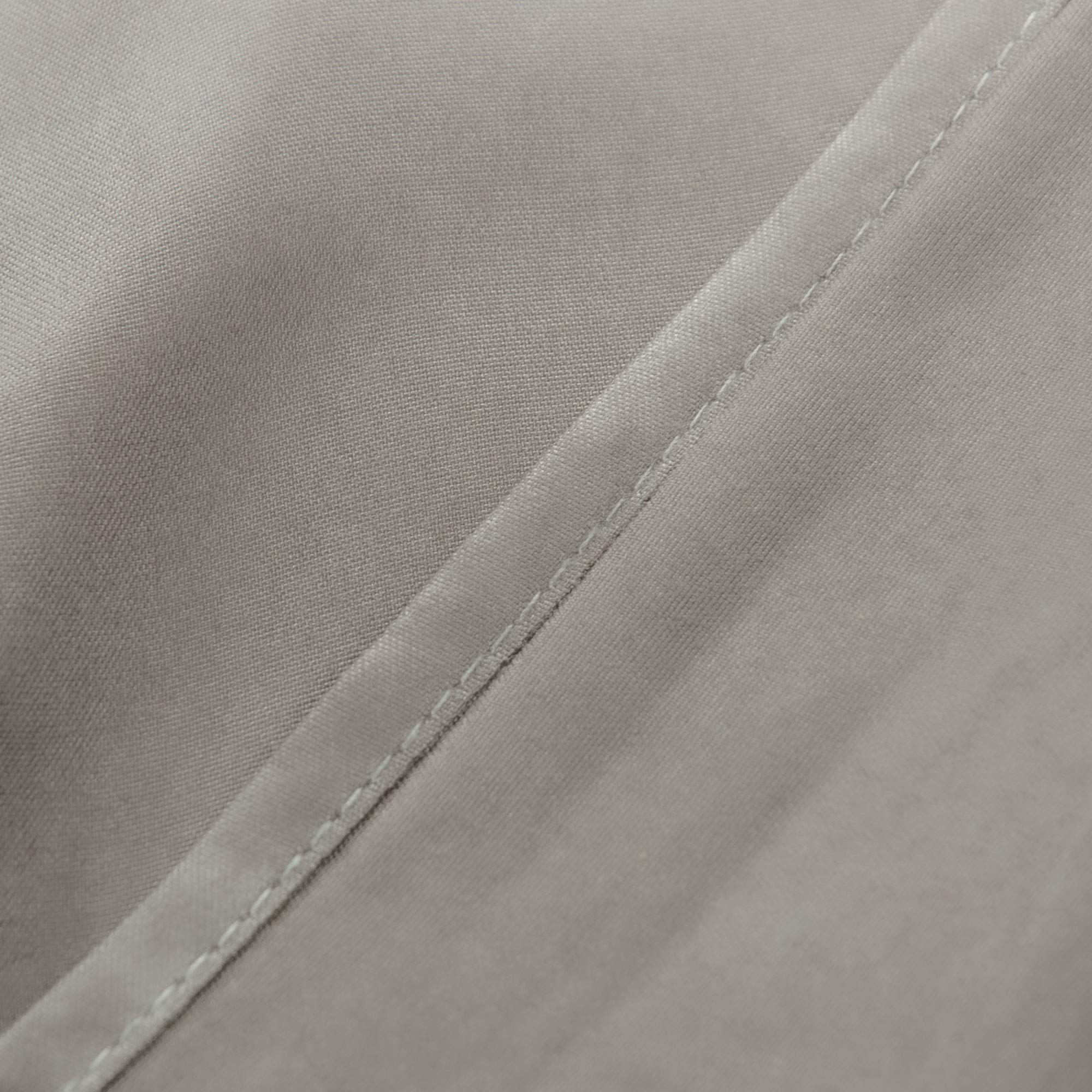 Luxury 1800 Thread Count California King Microfiber Flat Sheet - Wrinkle & Fade Resistant, Smoke Grey - Perfect for Master Bedrooms & Guest Rooms