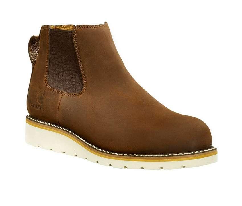 Men's FW5233 M Wedge Steel Toe Chelsea Work Boots - Waterproof Safety Shoes for Construction, Warehouse & Outdoor Work - Slip Resistant & Comfortable Work Boots for Men