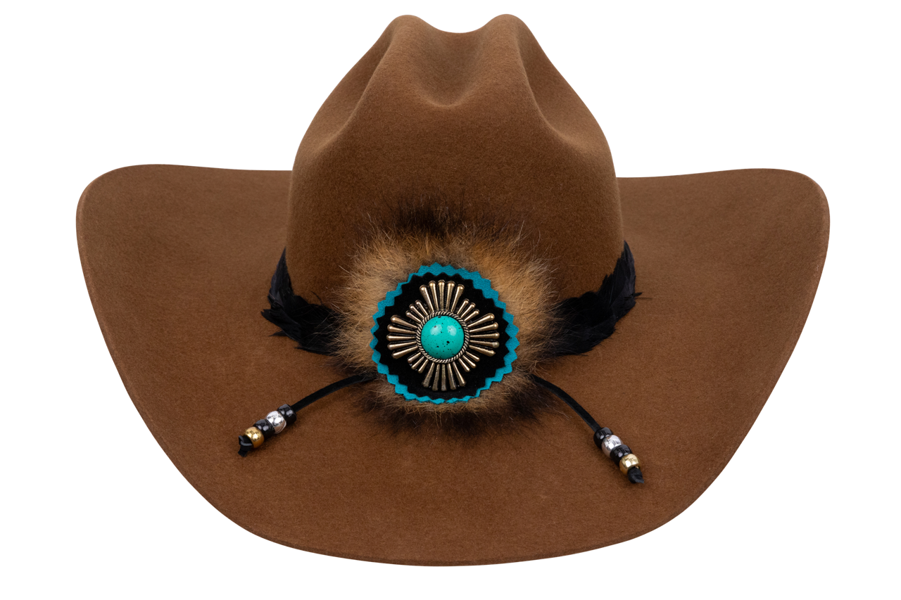 Charlie 1 Horse x Lainey Wilson Genuine Leather Cowboy Hat in Cognac Brown - Western Style Rodeo Hat for Country Music Fans & Outdoor Festivals