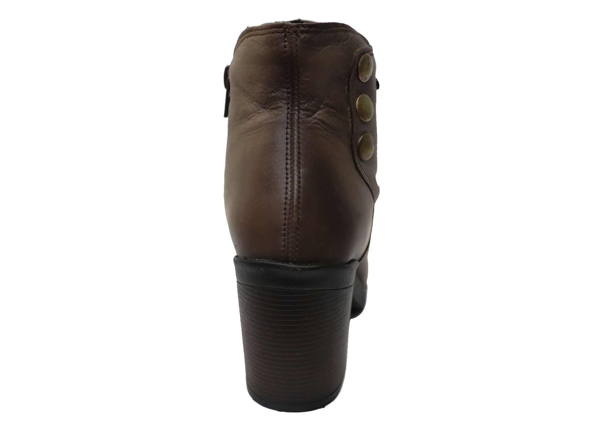 Perlatto Hilton Women's Comfortable Leather Ankle Boots - Made in Brazil - Stylish & Durable for Work, Travel & Everyday Wear