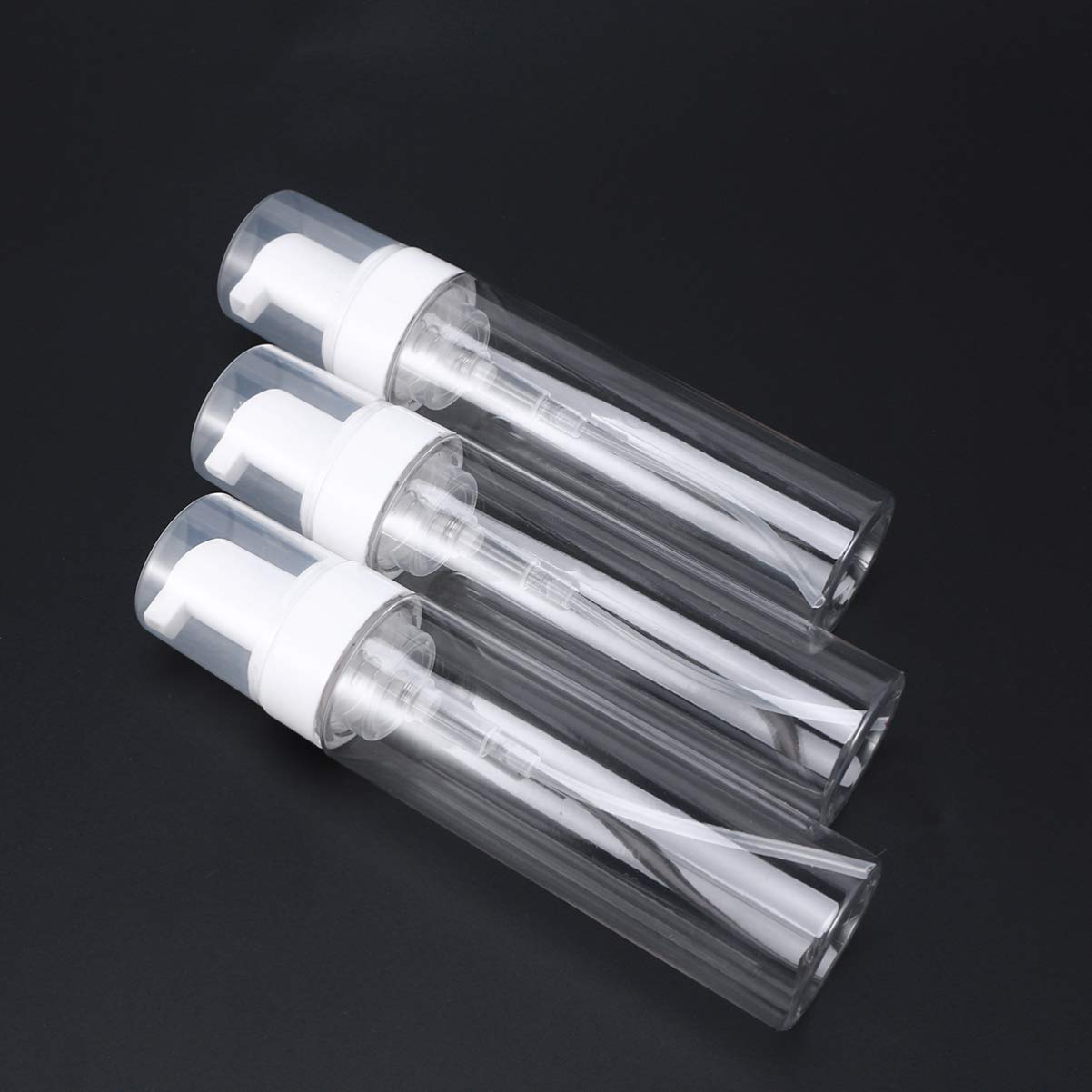 20pcs Refillable Plastic Pump Foam Dispensers - 200ml Empty Travel Soap Bottles for Shampoo, Facial Cleanser & Liquid Soap | Leak-Proof Cosmetic Containers for Home, Gym & Travel Use