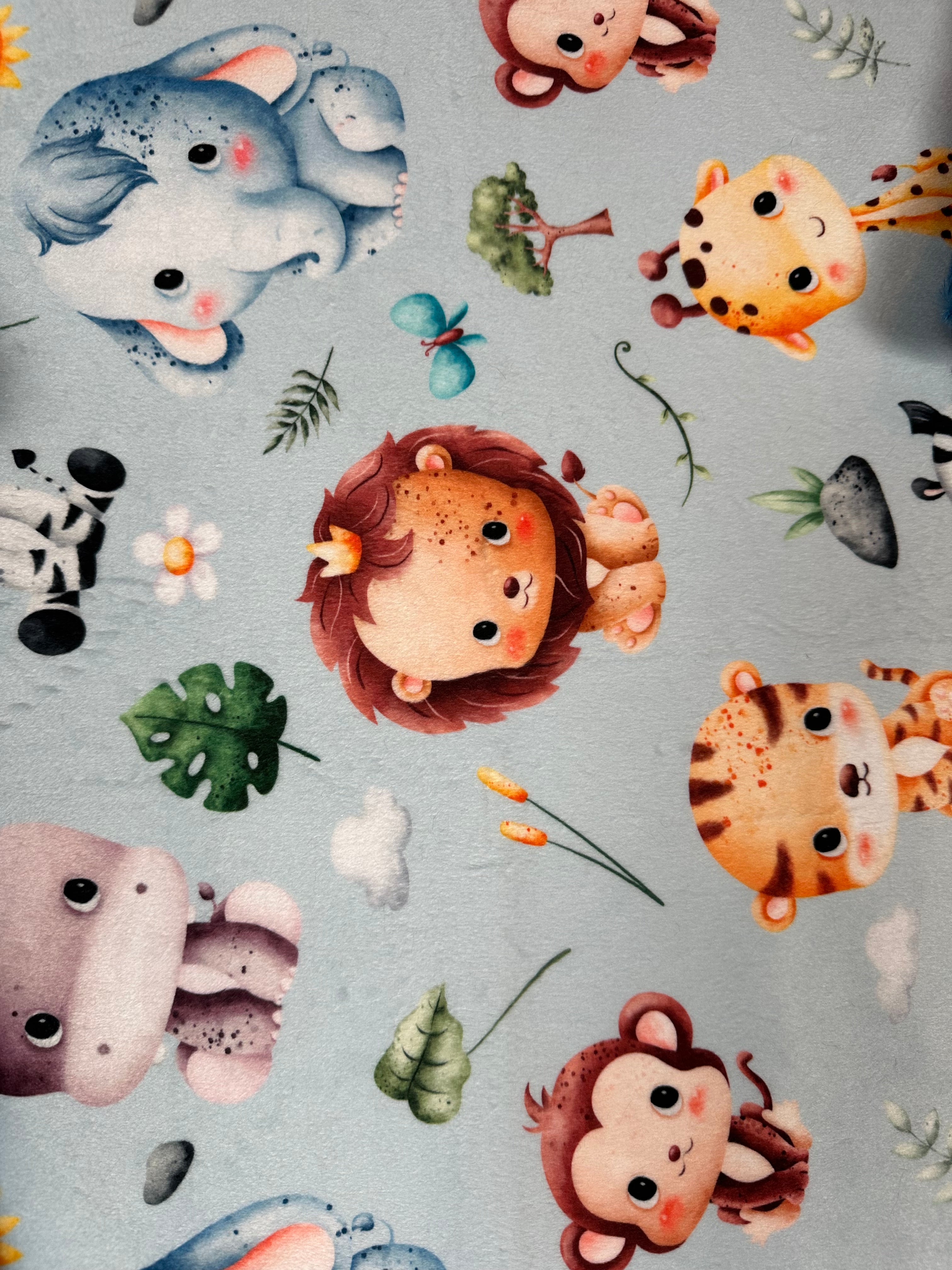 Blue Luxe Galaxy Safari Animal Nursery Baby Blanket Set - 34x44 Blanket, 17x26 Lovey, 13x17 Pillowcase - Perfect for Newborn Gifts, Nursery Decor & Baby Shower Presents
