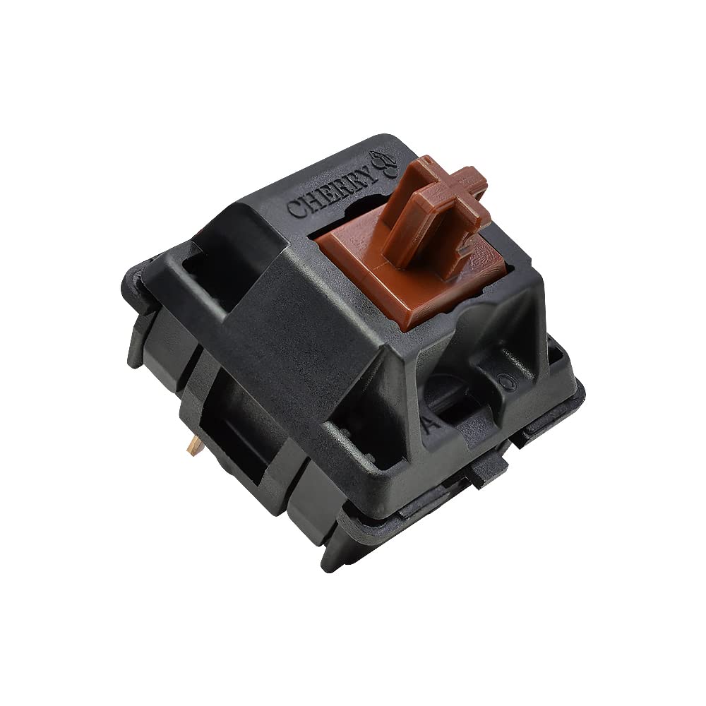 10 Pack Cherry MX Brown Mechanical Keyboard Switches with Switch Puller - Perfect for Gaming, Typing & DIY Keyboard Builds