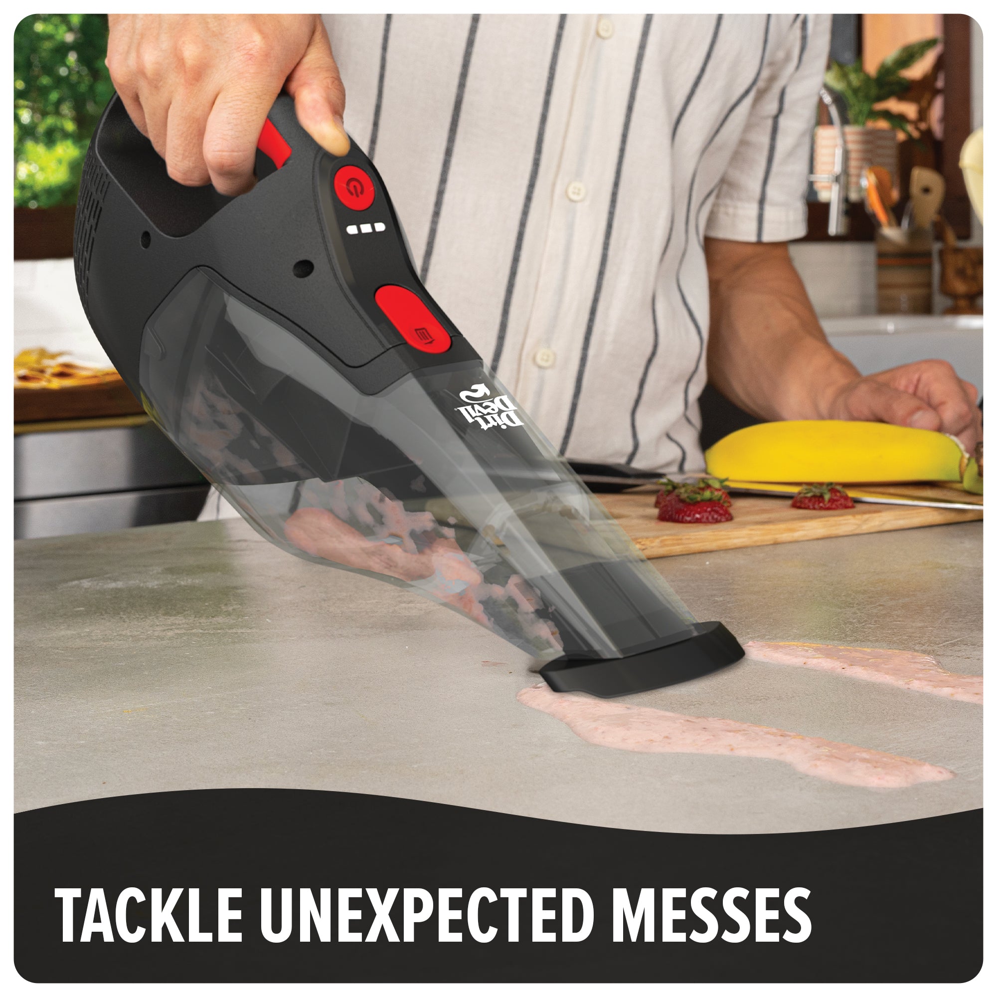 16V Wet Dry Handheld Vacuum Cleaner with Crevice Tool - Perfect for Car, Home & Pet Hair Cleaning