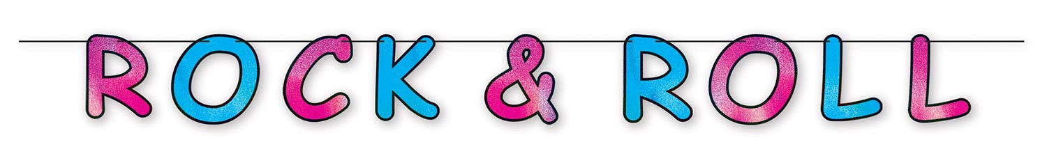 Glitter Rock & Roll Party Streamers - 12 Pack | Disco Ball Decorations for Birthday, Bachelorette & New Year's Eve Celebrations
