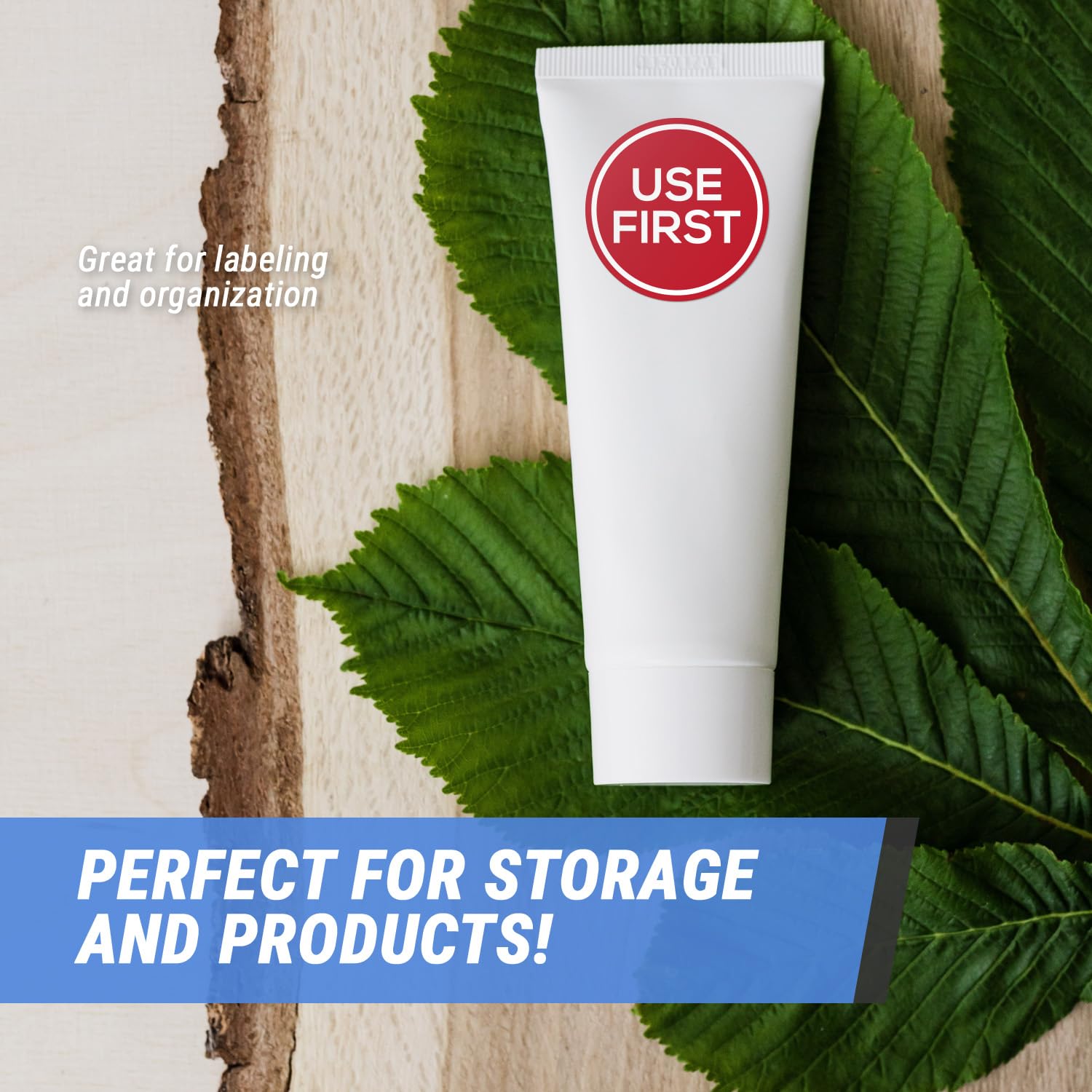 First In First Out Stickers - 2 Inch Red Round Labels (300 Pack) - FIFO Inventory Stickers for Retail, Quality Control, Storage | Perfect for Warehouse Organization, Food Rotation & Product Dating