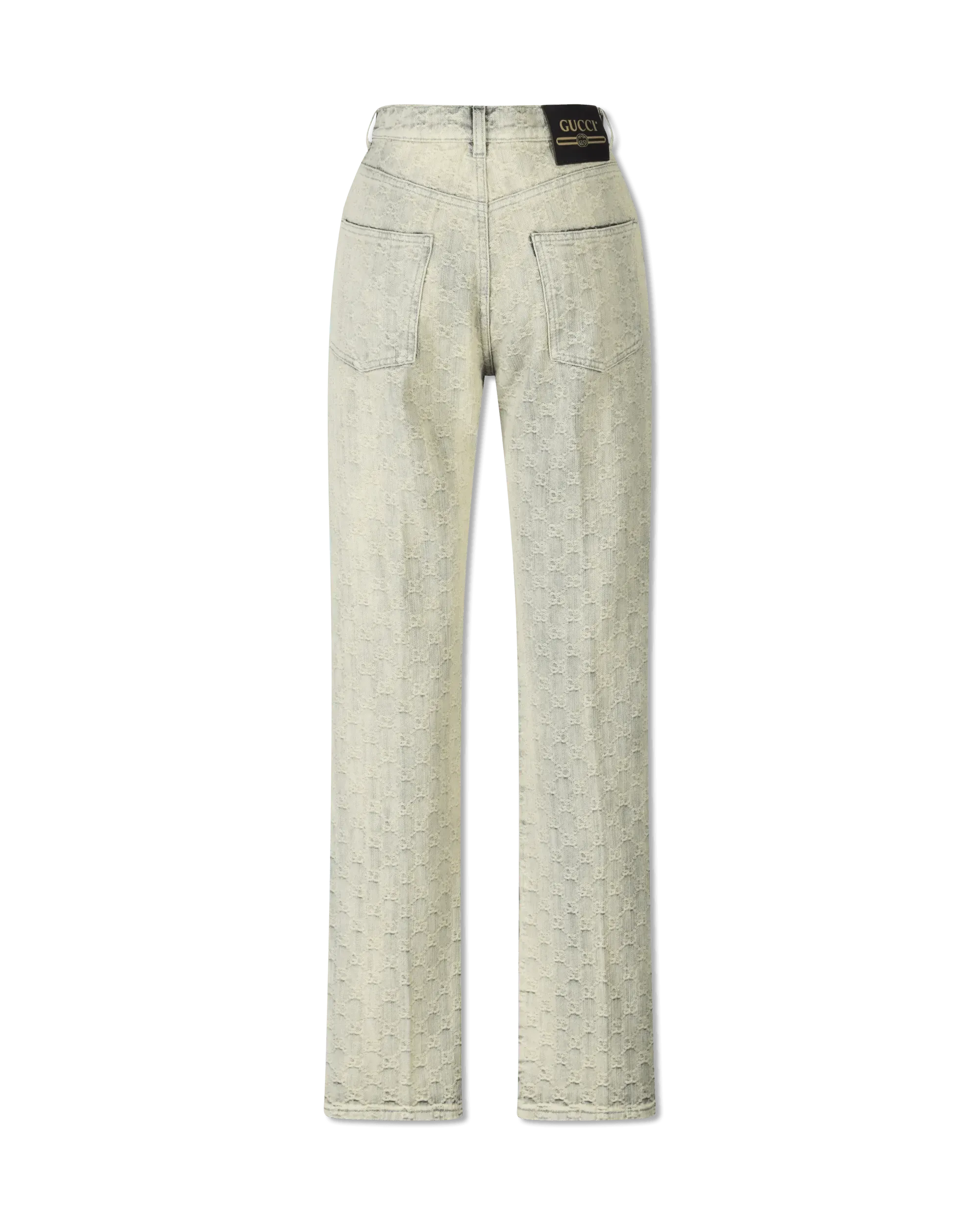 Eco-Washed Monogram Jeans for Women - Vintage Distressed Denim Pants with Unique Embroidered Design | Perfect for Casual Outfits, Streetwear & Boho Fashion