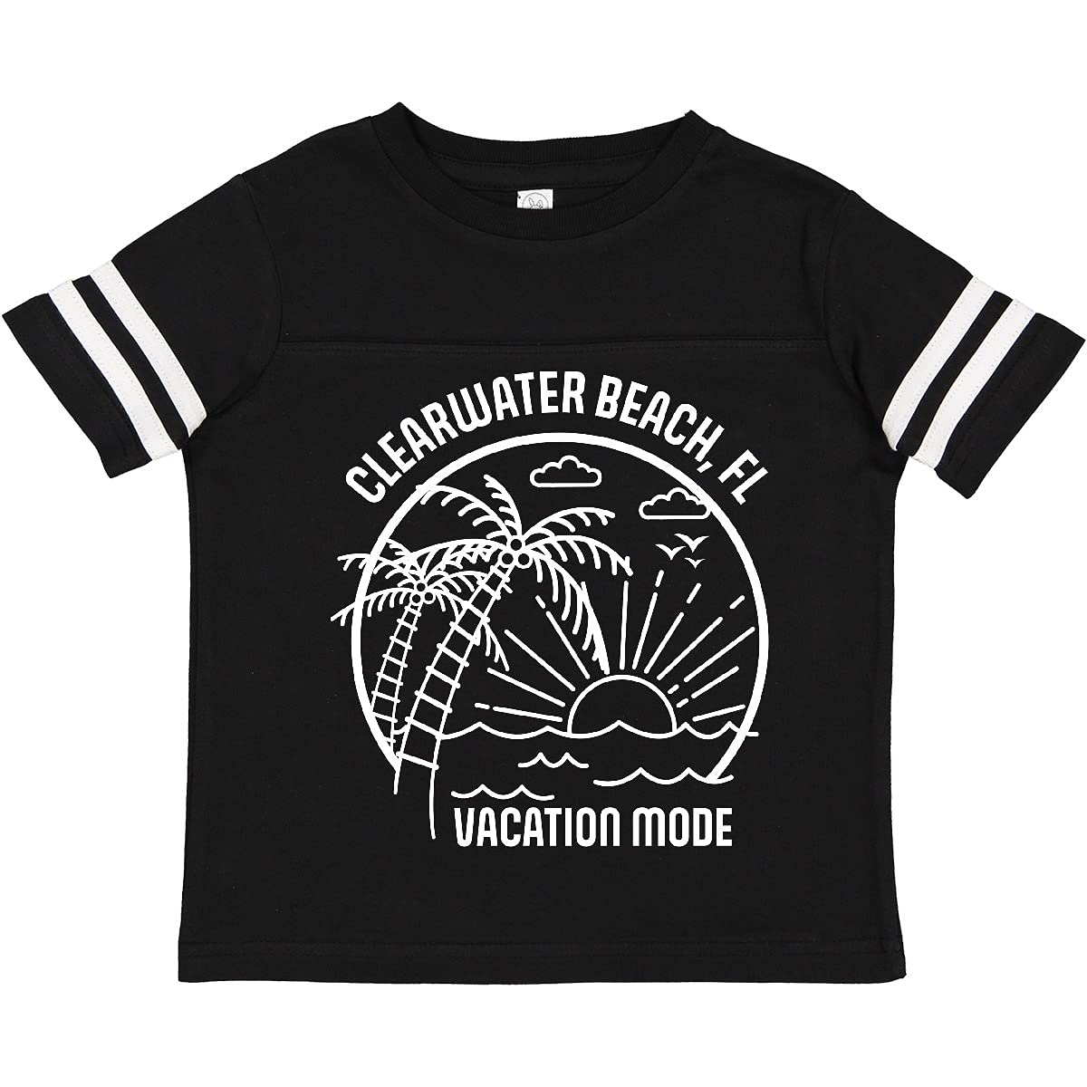 Inktastic Summer Vacation Mode Clearwater Beach Florida Toddler T-Shirt - Cute Graphic Tee for Boys & Girls - Perfect for Beach Trips, Family Vacations & Outdoor Adventures