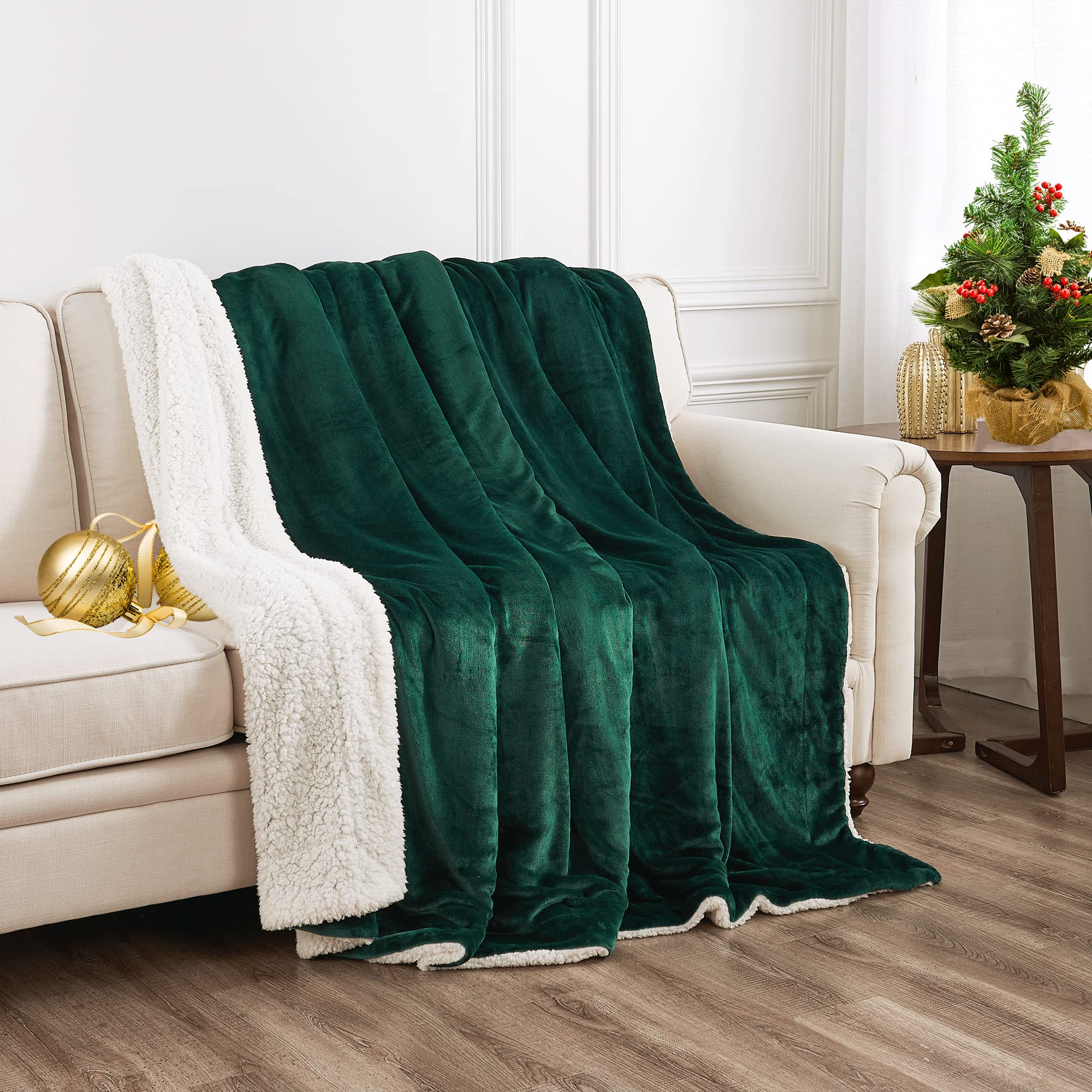 StangH Sherpa Blanket - Ultra Soft Reversible Fleece Throw Blanket for Couch, Bed & Winter Warmth (50
