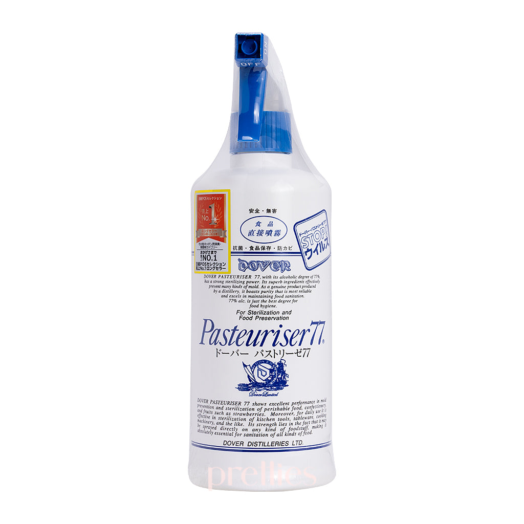 Dover Pasteuriser 77 Alcohol Disinfectant 500ml - 70% Isopropyl Alcohol Hand Sanitizer for Home, Office & Travel Use - Kills 99.9% Germs - First Aid & Surface Cleaner