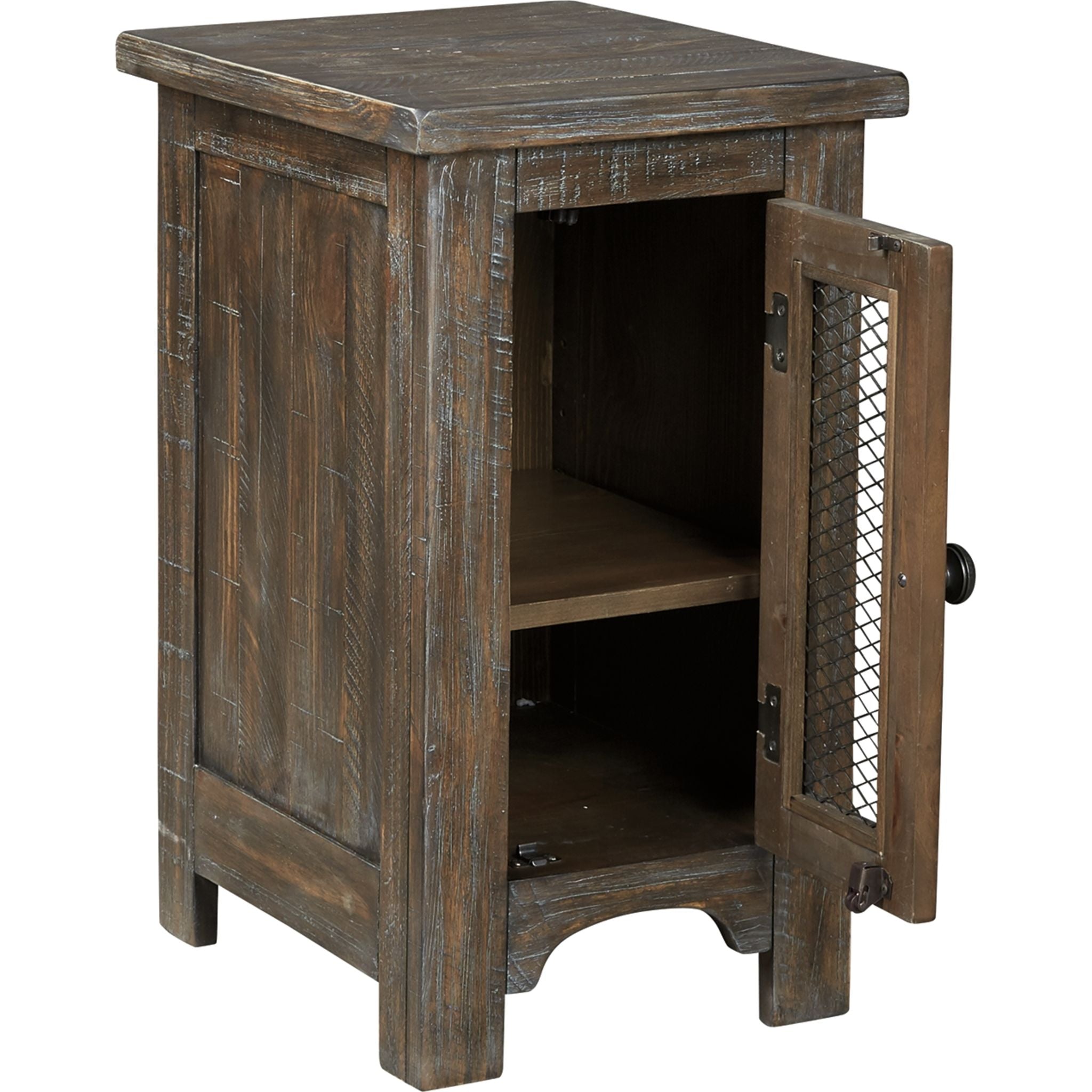 Bleeker Chair Side End Table - Brown Wooden Accent Table for Living Room, Bedroom & Office - Perfect for Coffee, Books & Decor