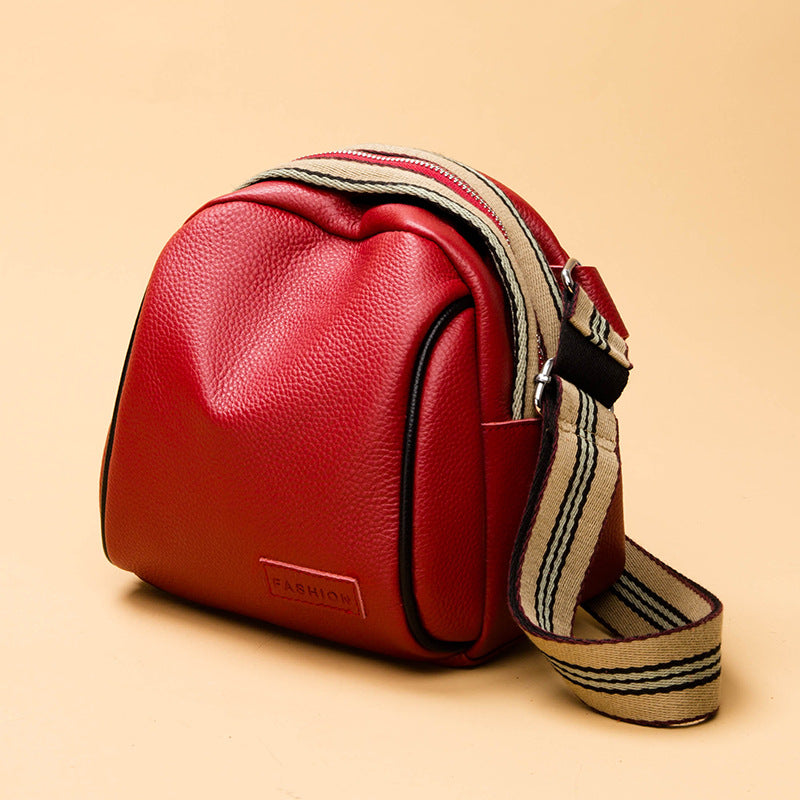 Genuine Cowhide Saddle Bags for Women - Stylish Leather Handbag for Ladies - Perfect for Casual Outings, Work & Travel Accessories