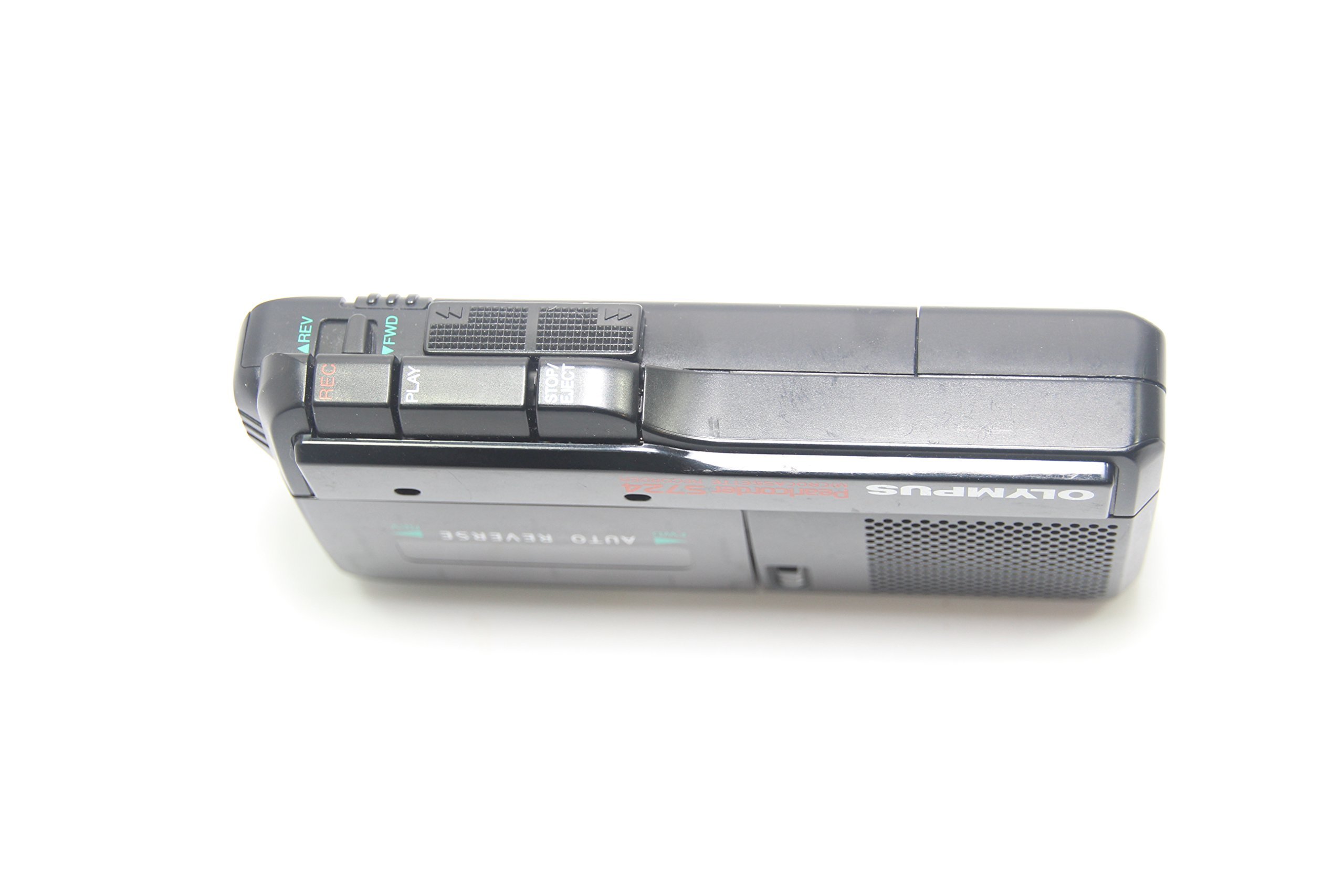Olympus Pearlcorder S724 Auto Reverse Micro Cassette Recorder - Portable Voice Recorder for Lectures, Interviews & Dictation - Compact Tape Player with Clear Audio Recording