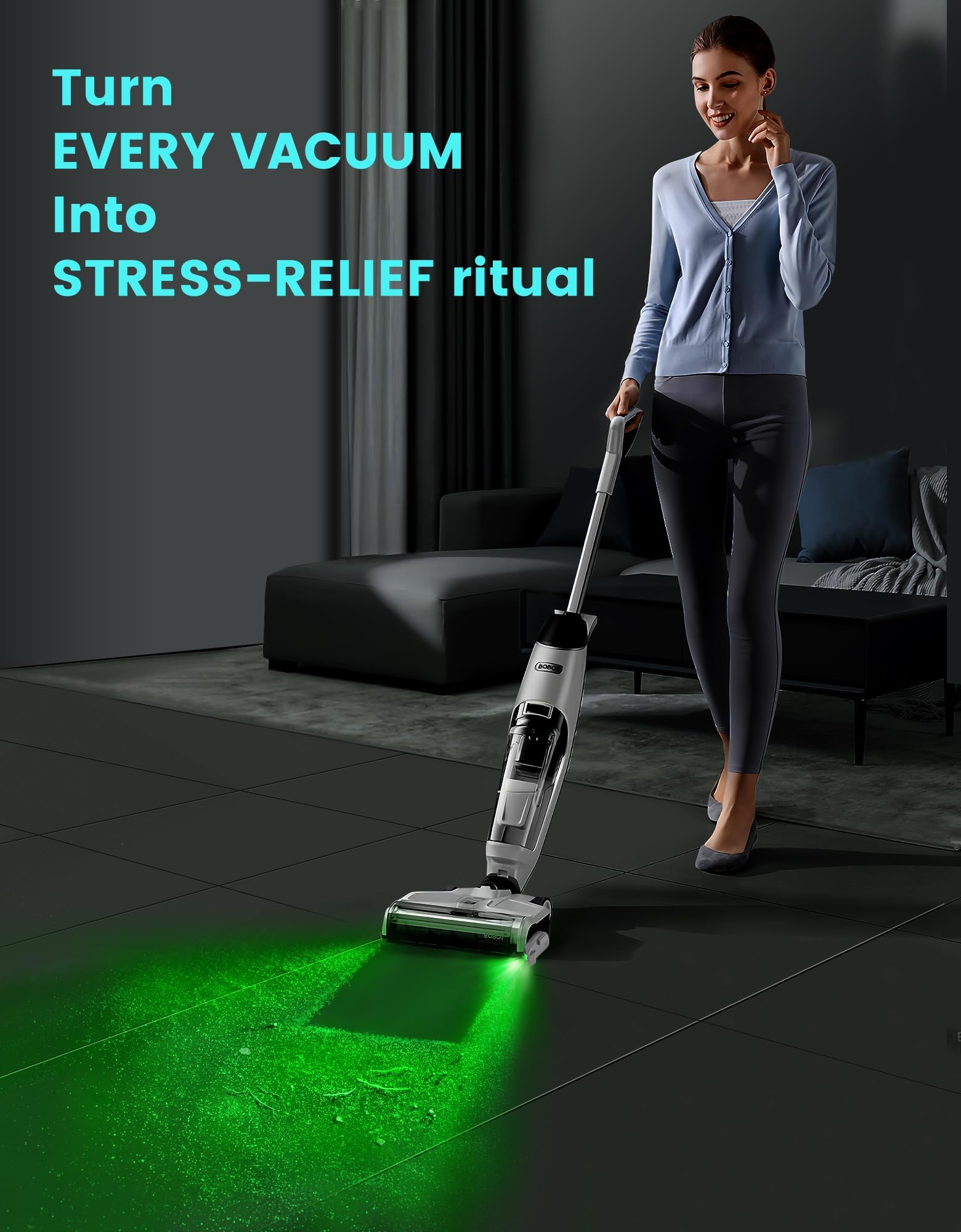 Dyson Shark Bissell Vacuum LED Dust Lamp - Pet Hair Detector for Home Cleaning