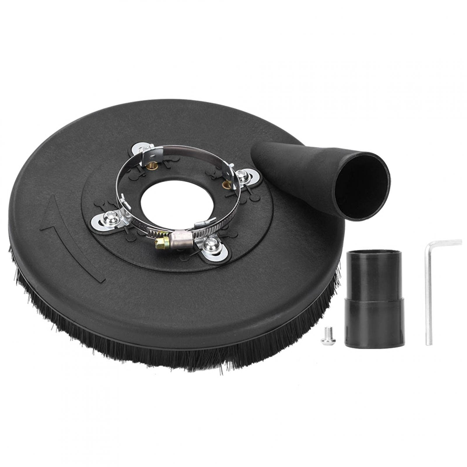 7 Inch Concrete Grinding Dust Cover for 180/230mm Angle Grinder - Dry Grinding Dust Collector Shroud (B-180G) - Perfect for Concrete Polishing, Renovation & Construction Projects