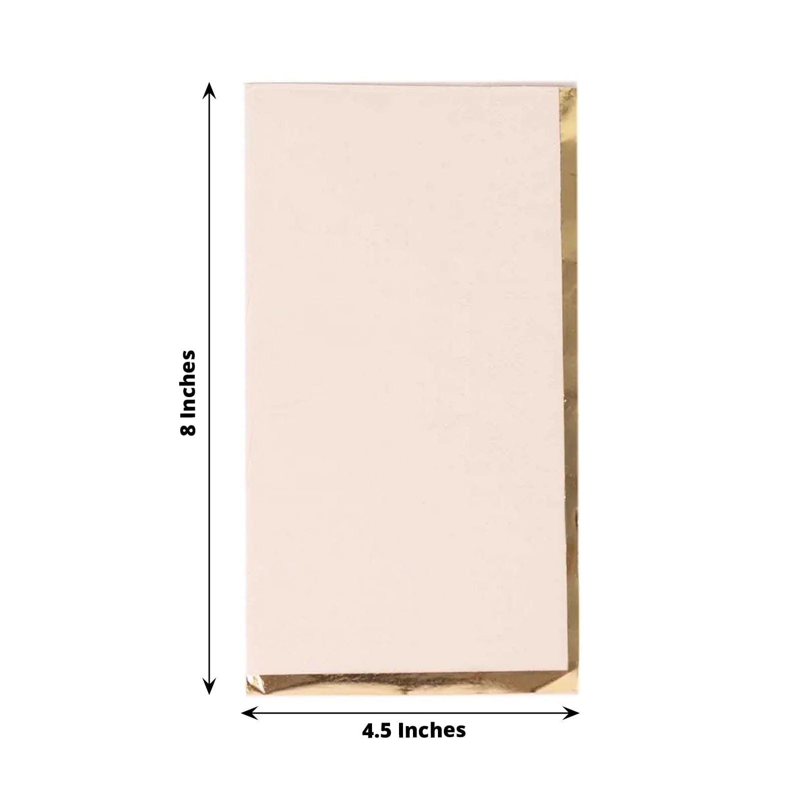 50 Premium Soft 2-Ply Dinner Napkins with Elegant Gold Foil Edge - Perfect for Weddings, Parties & Fine Dining Table Settings