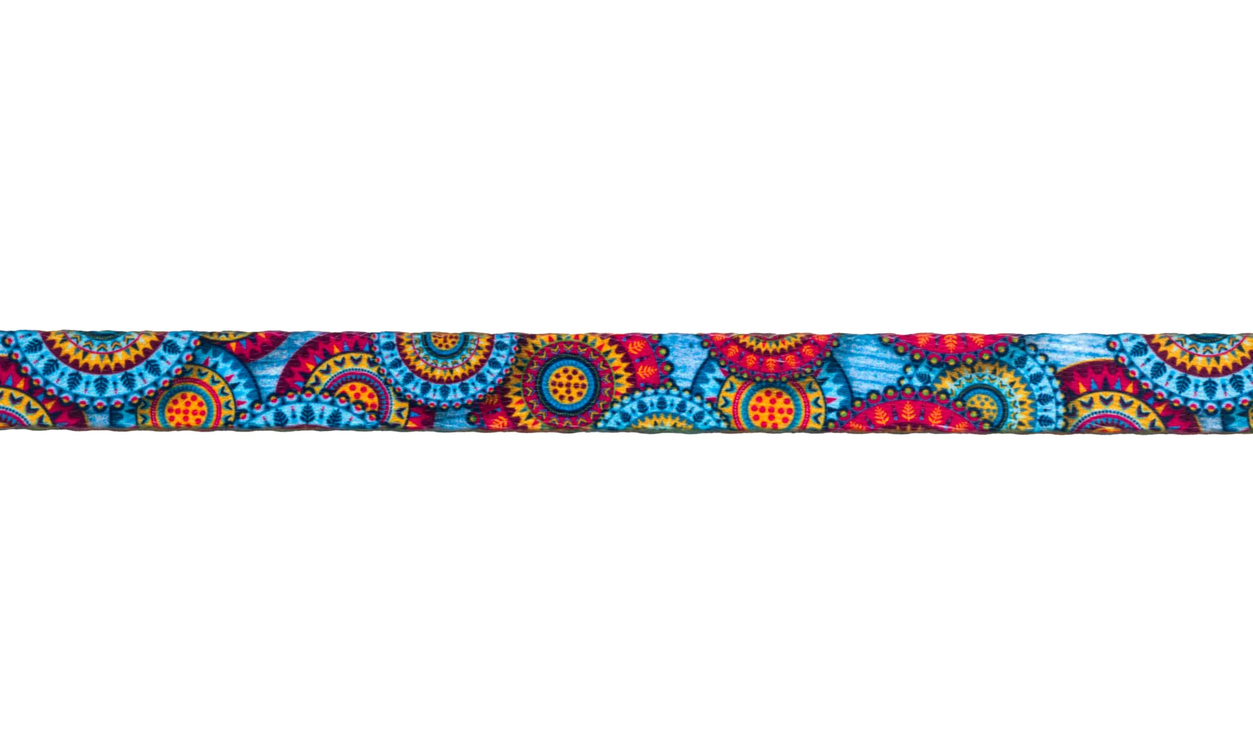 Country Brook Design - Sky Mandala Polyester Webbing for Yoga Straps, Meditation Belts & Spiritual Accessories | Durable & Colorful Yoga Equipment for Mindful Practices