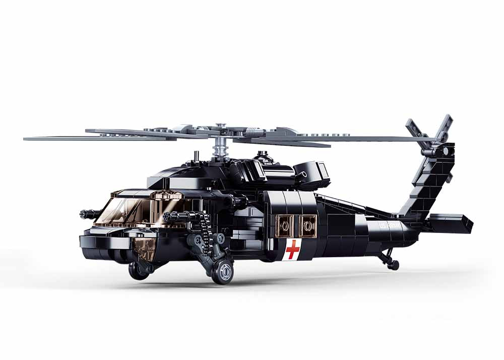 UH-60 Black Hawk Military Helicopter Building Set - 692 PCS M38 B1012 Model Kit for Adults & Teens - Perfect for Military Enthusiasts, Collectors and STEM Education