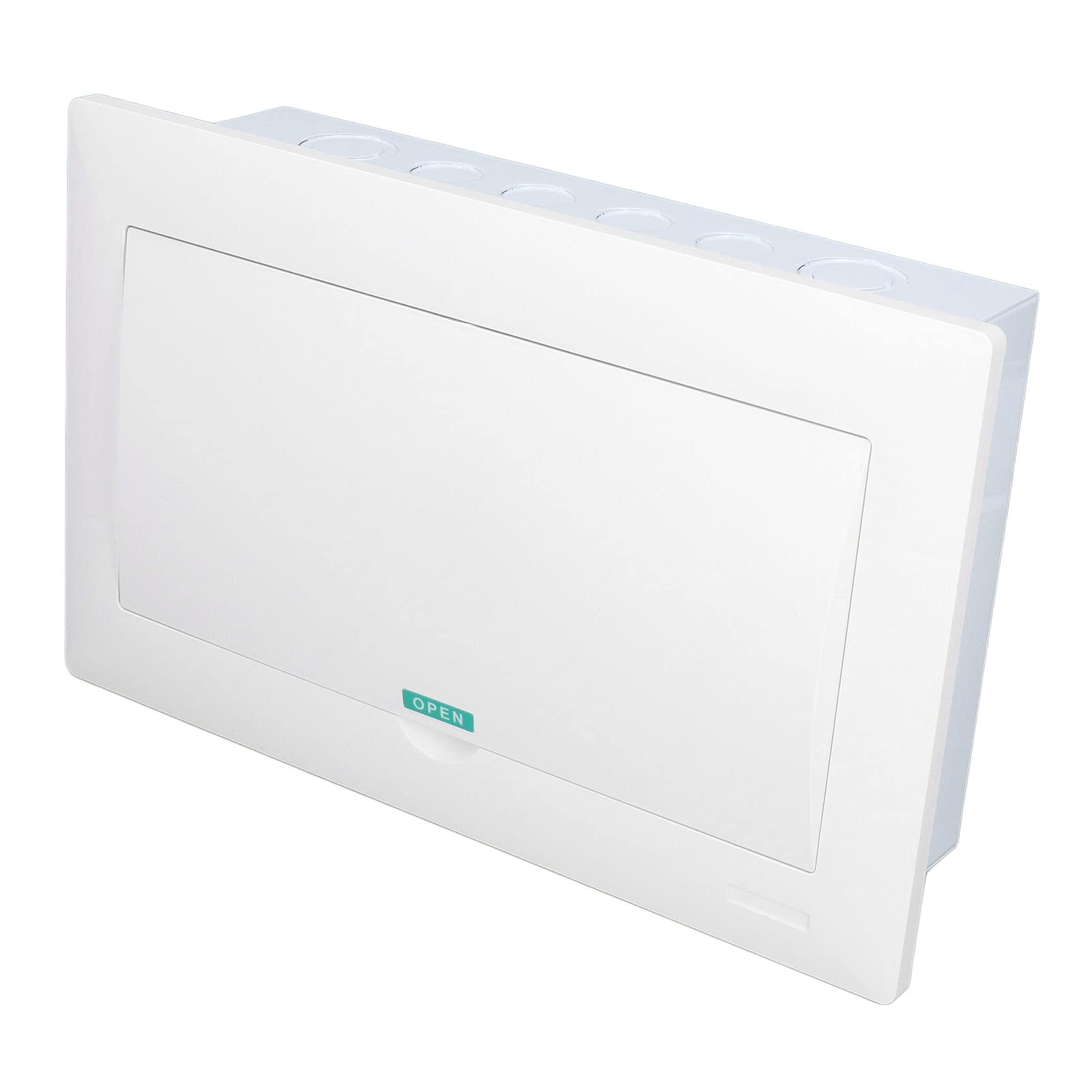 Indoor Power Distribution Box with PC Cover & DIN Rail - Pre-Buried Electrical Panel for Hotels, Commercial Buildings & Smart Home Installations