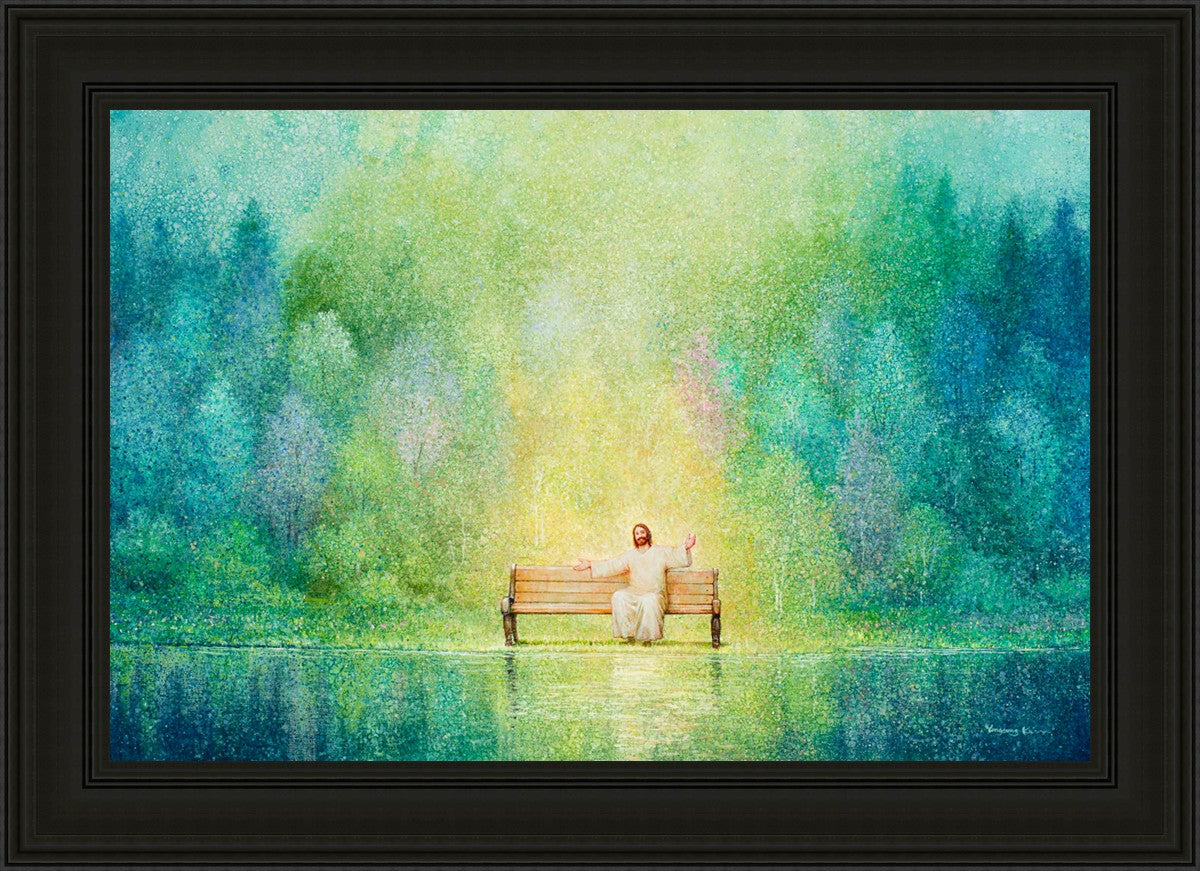 Come Unto Me and I Will Give You Rest - Inspirational Christian Wall Art for Home Decor & Church - Perfect for Bedroom, Living Room & Office
