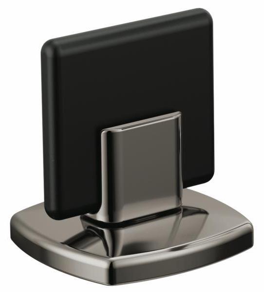 Brizo Allaria Widespread Bathroom Faucet Knob Handle Kit (Pair) - Brilliance Black Onyx / Matte Black HK5367 BNXBL | Perfect for Modern Bathroom Renovations & Luxury Home Upgrades