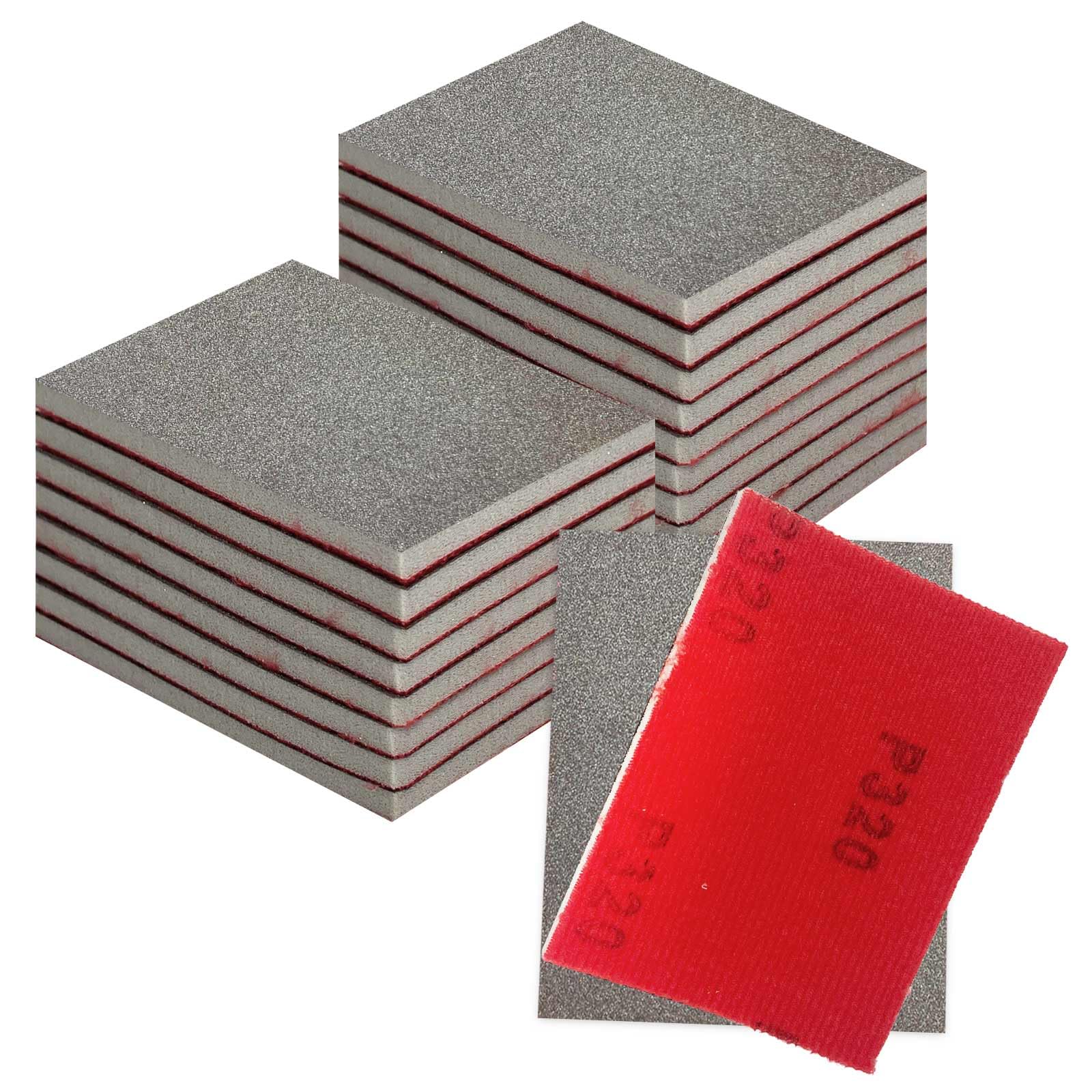 20-Piece Sanding Sponge Set (320-2500 Grit) - Wet/Dry Soft Foam Sanding Blocks for Wood, Metal, Drywall, Furniture & Crafts - Rust Removal & Polishing - Perfect for DIY Projects, Home Renovation & Model Making