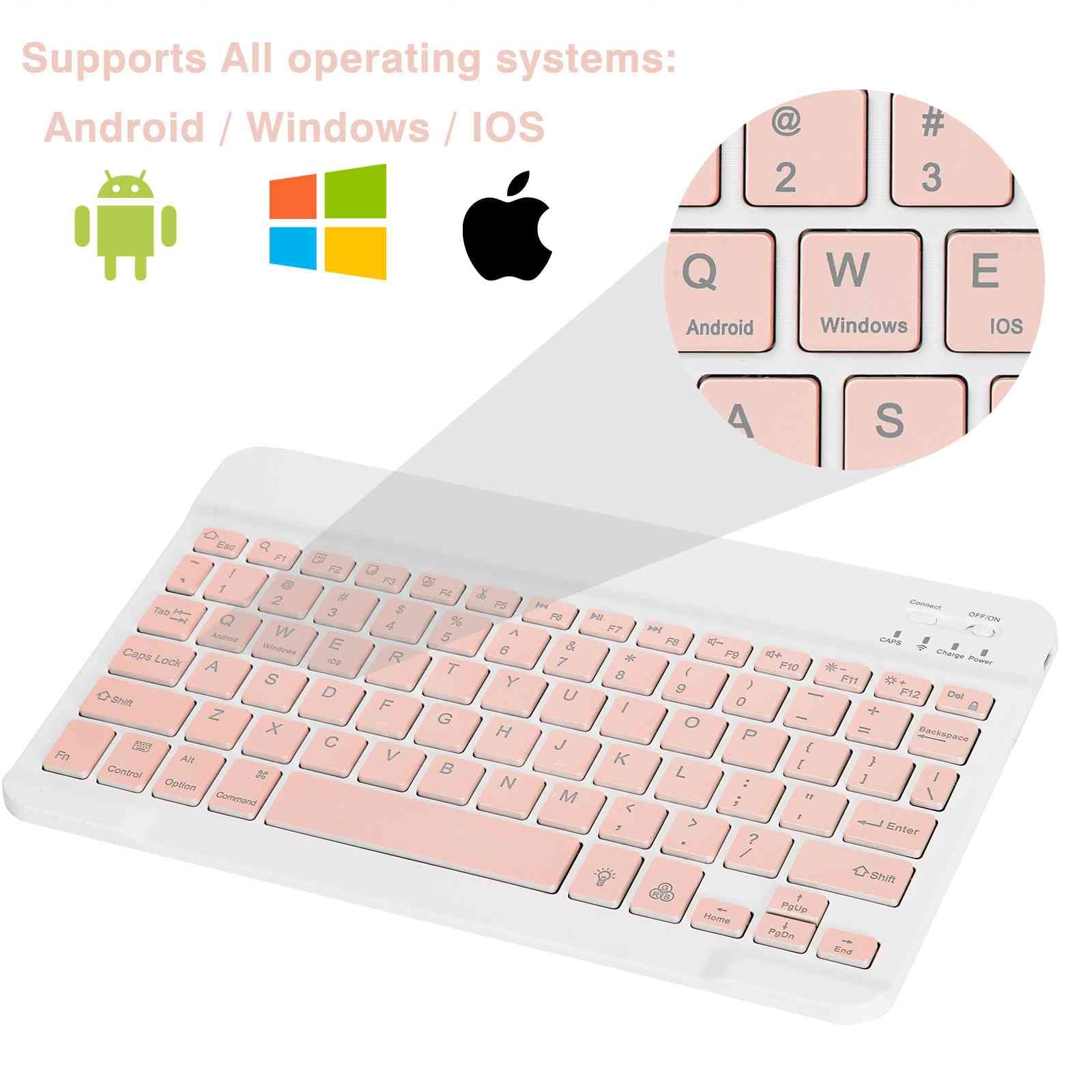 Ultra-Thin RGB Backlit Wireless Keyboard and Mouse Combo - Bluetooth 5.1 & 2.4GHz Dual Mode Rechargeable for Multi-Device Use - Compatible with Honor Pad X8 Lite, Laptops, PCs - Perfect for Gaming, Office Work & Home Entertainment