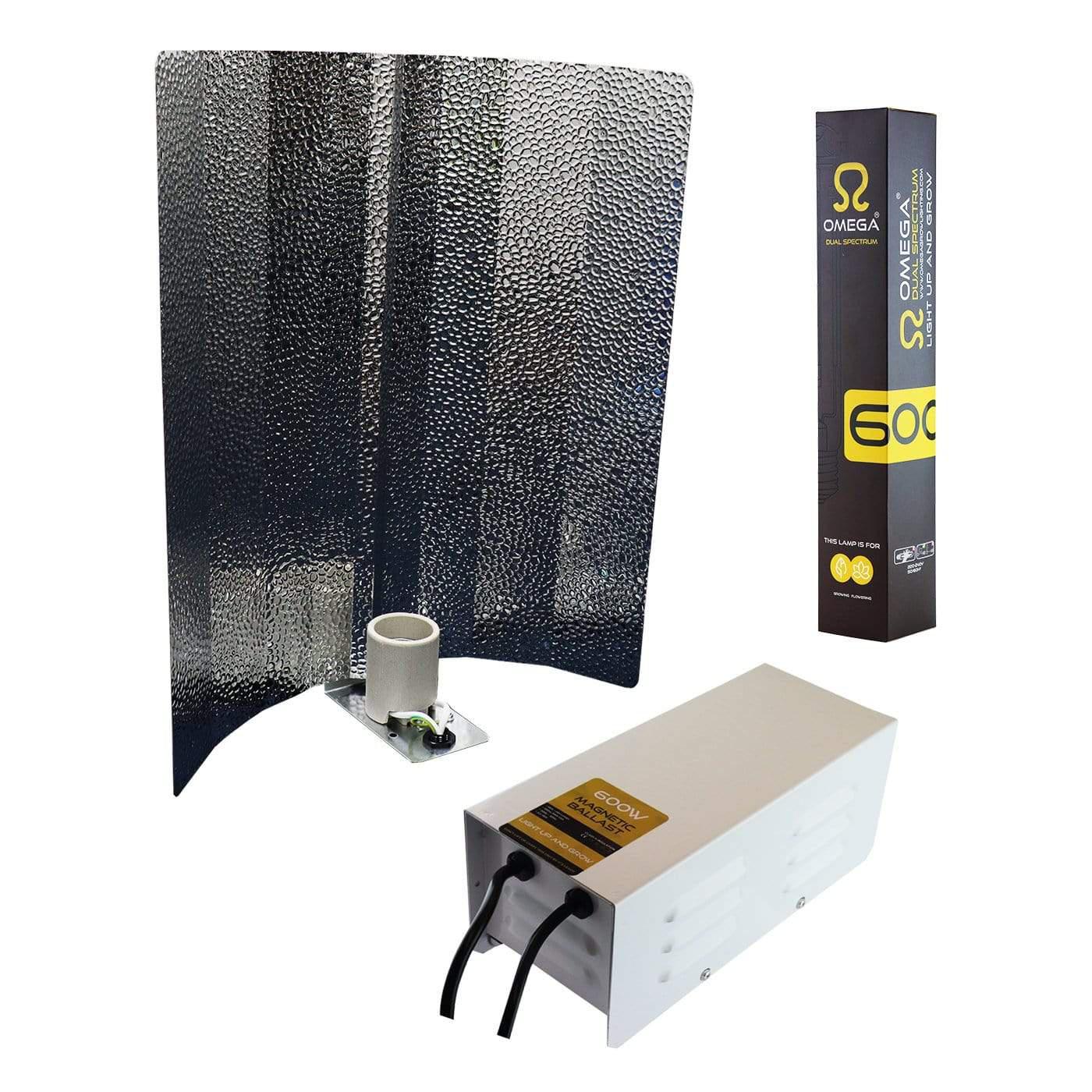 Omega 600W Magnetic HPS Grow Light Kit - High Efficiency Hydroponic Lighting System for Indoor Plants, Greenhouses & Commercial Grow Operations