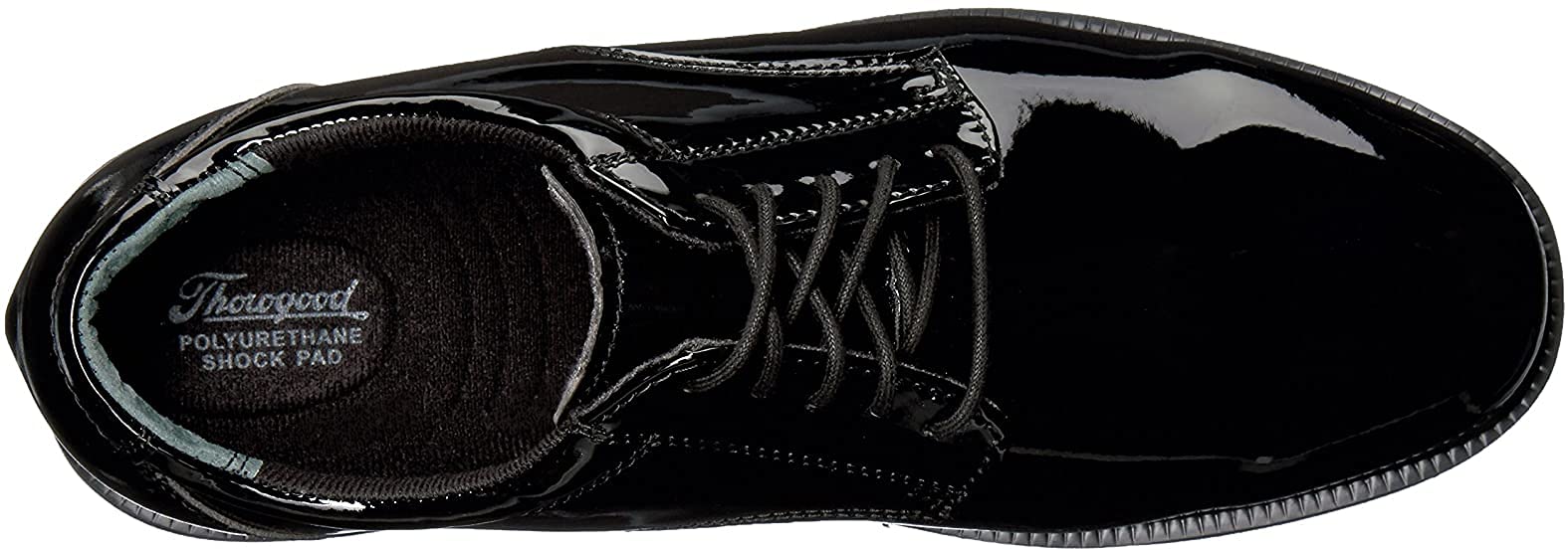 Thorogood Men's & Women's Black Poromeric Uniform Oxford Dress Shoes – Comfortable & Durable for Work, Office & Formal Occasions