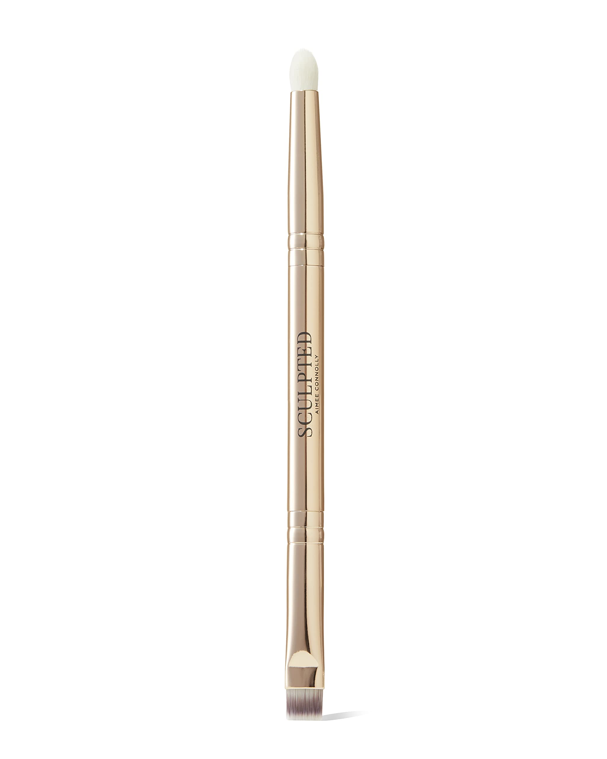 Sculpted by Aimee Double-Ended Define Duo Makeup Brush - 2-in-1 Eyeshadow & Eyeliner Brush for Precise Eye Makeup Application | Perfect for Smokey Eyes, Cut Crease & Winged Liner Looks