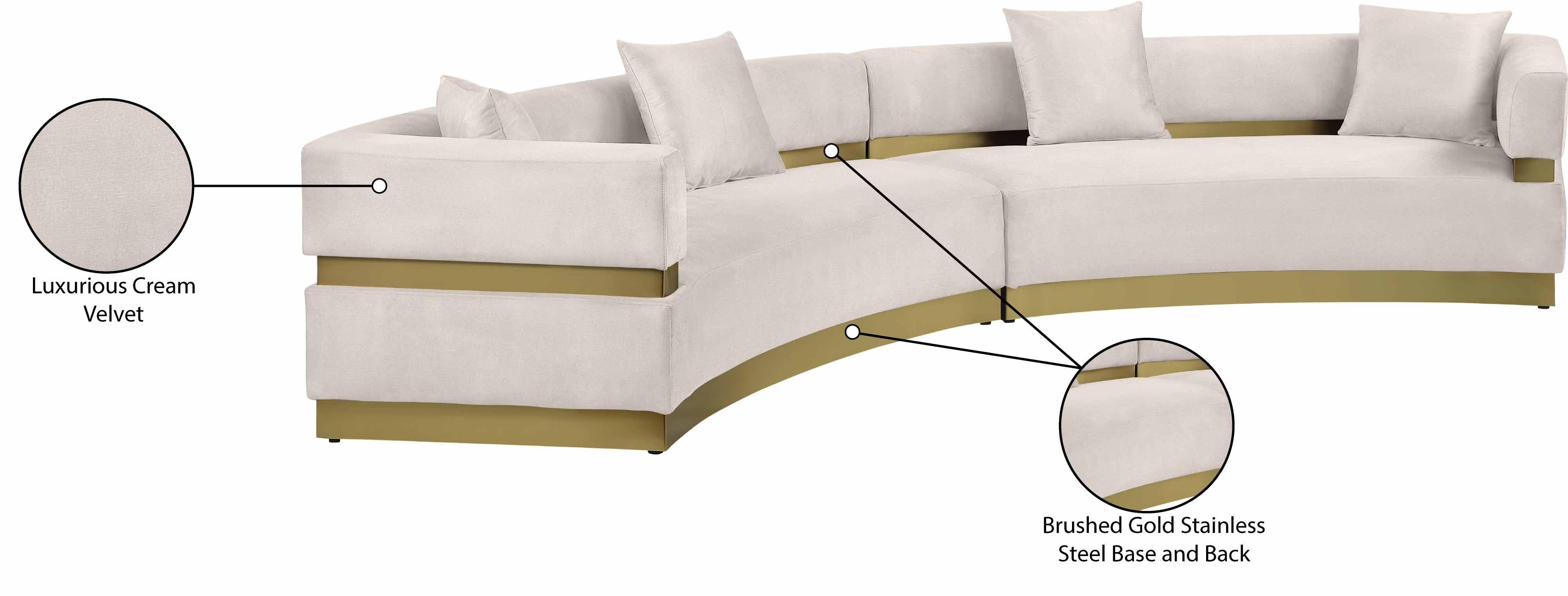 Belsa Velvet 2-Piece Sectional Sofa Set - Modern L-Shaped Couch with Soft Velvet Upholstery for Living Room, Lounge & Family Room Comfort