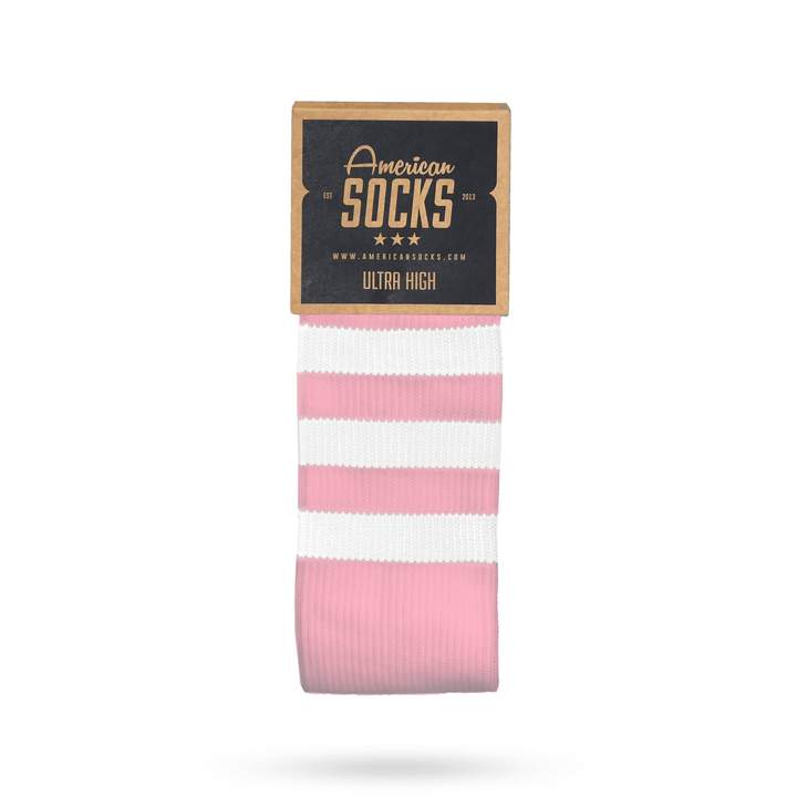 American Socks Bubblegum - Ultra High Cushion Cotton Crew Socks for Men & Women - Perfect for Running, Hiking & Everyday Comfort