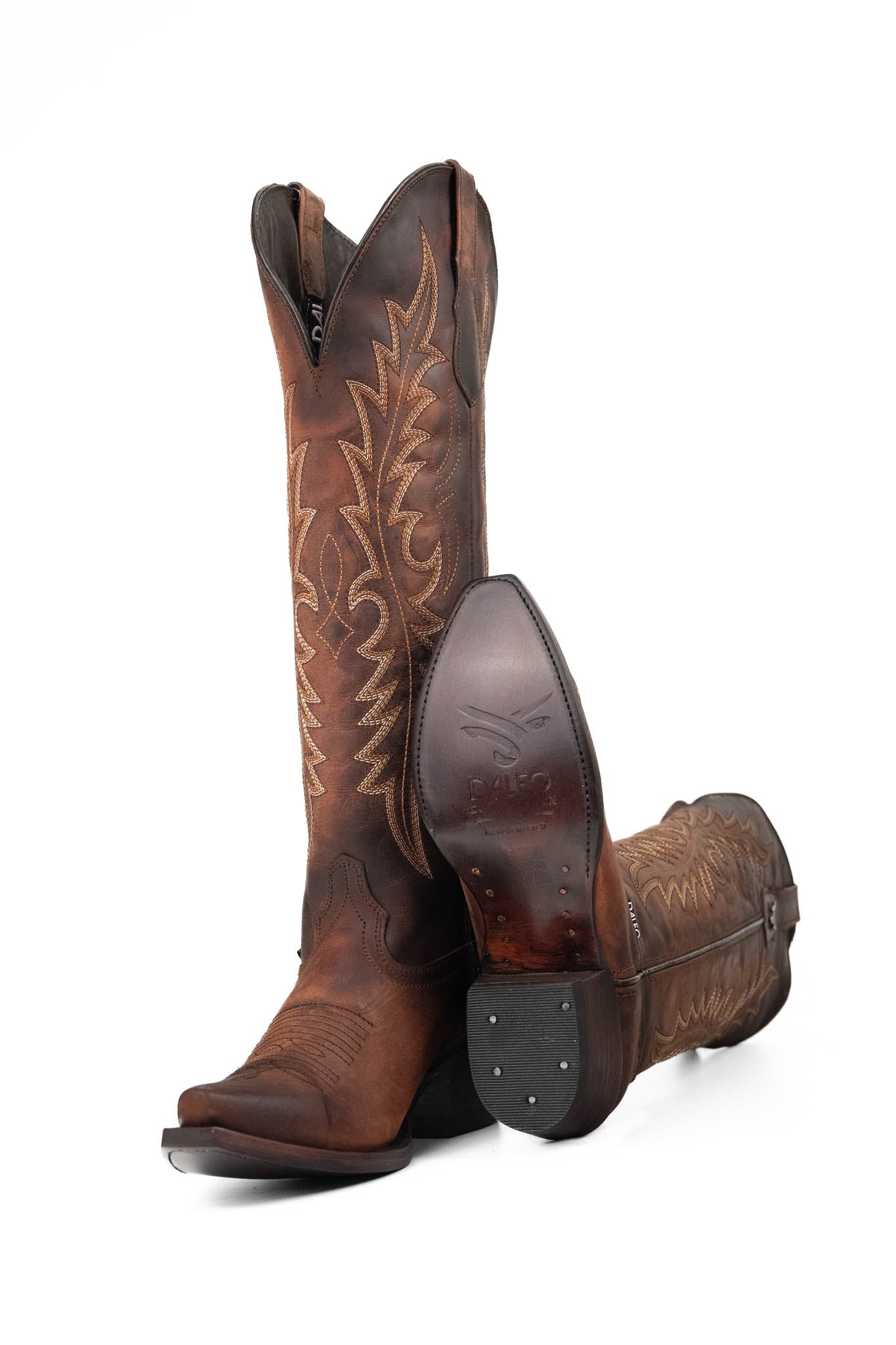 Rubi Tall Snip Toe Cowgirl Boots for Women - Western Riding Boots with Pointed Toe & Stacked Heel - Perfect for Country Dancing, Rodeo Events & Fashion Outfits