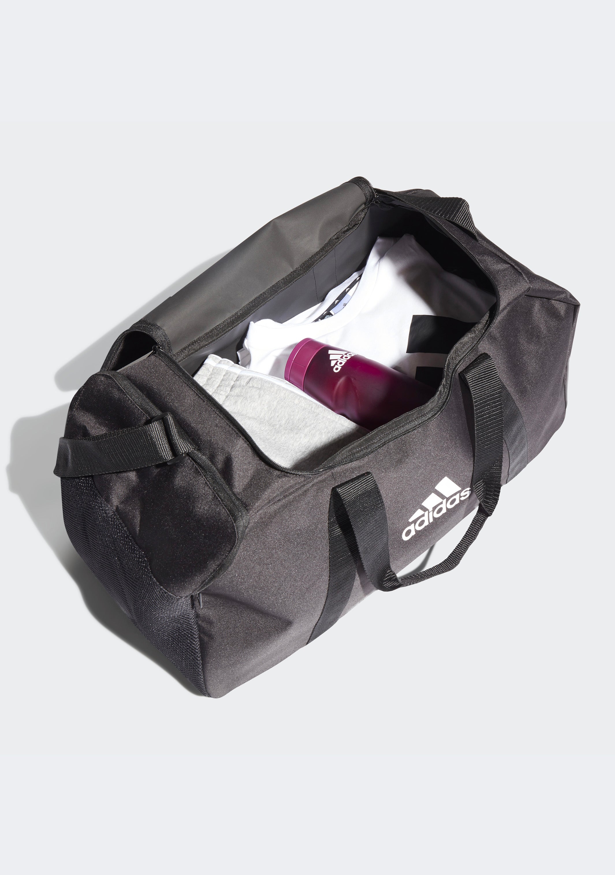 Adidas Tiro Primegreen Duffel Bag Medium 39.5L - Water-Resistant Gym Bag for Men & Women - Perfect for Sports, Travel, and Workout Gear Storage