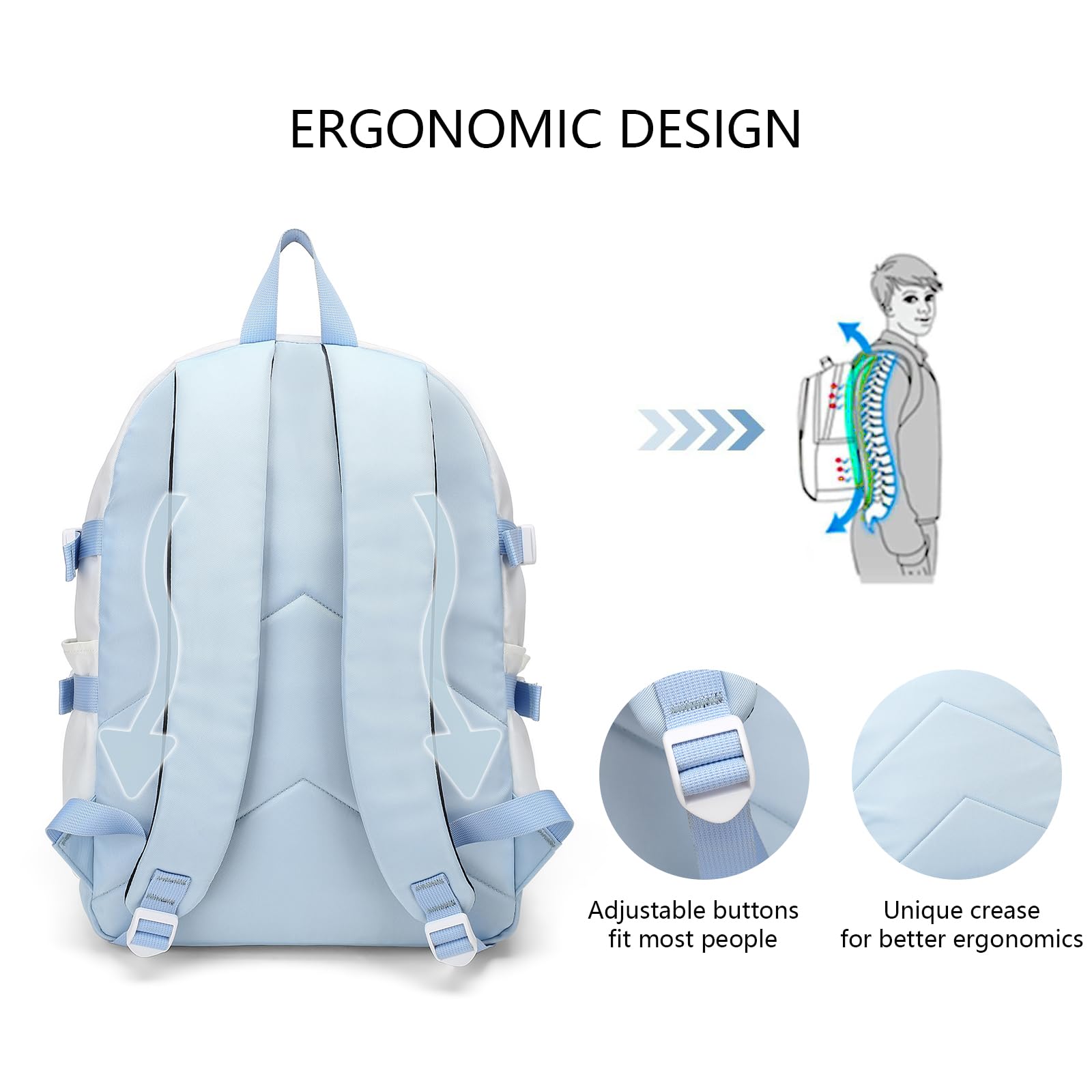 22L Waterproof Travel Backpack for Men & Women - Casual Daypack for Hiking & Commute