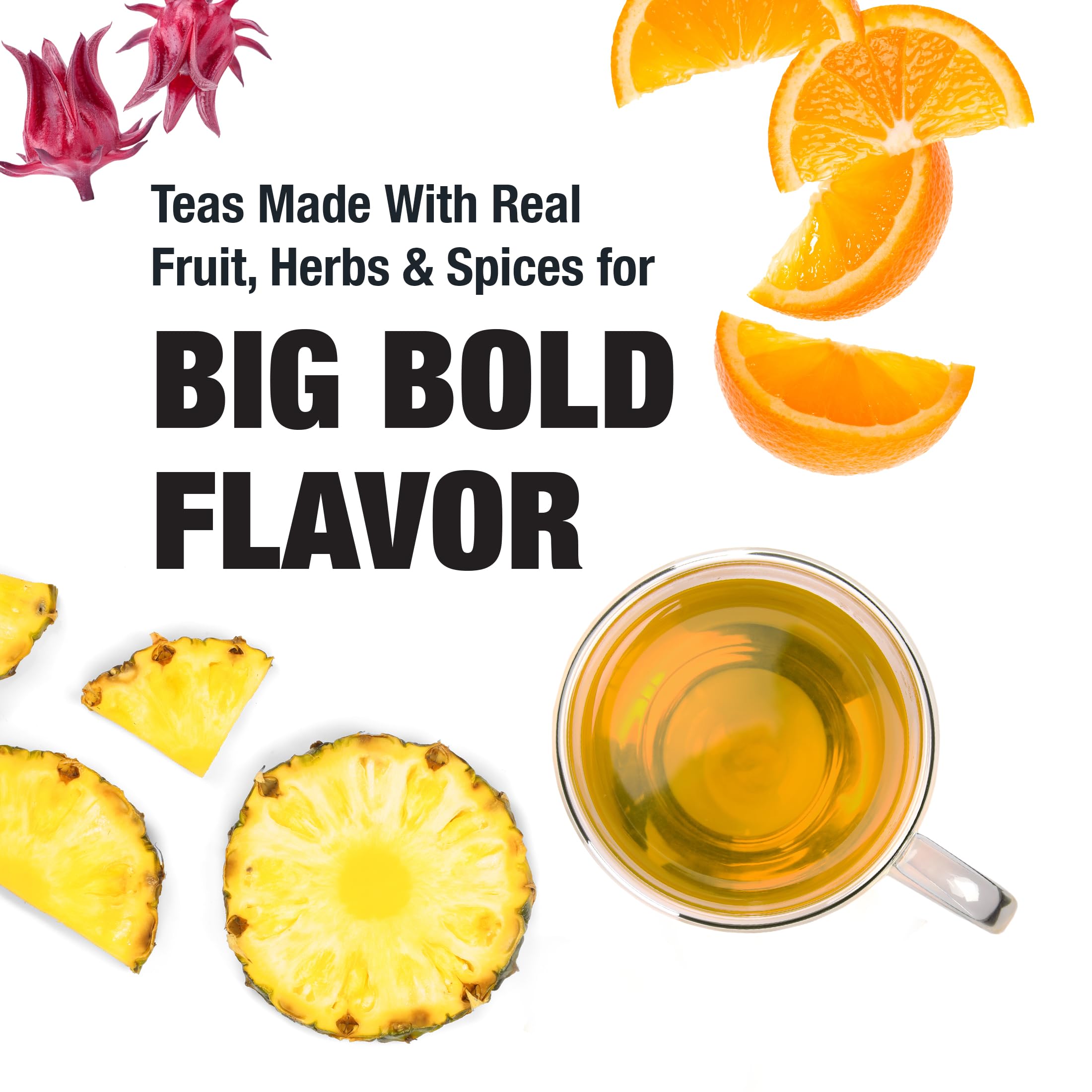 Tiesta Tea - Maui Mango Pineapple Herbal Tea, Caffeine-Free Loose Leaf Fruit Tea Blend, 2.2oz Resealable Pouch - Perfect for Hot Tea, Iced Tea, and Relaxation Moments
