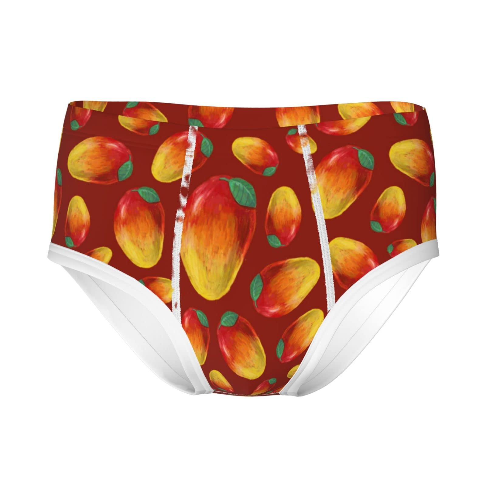 Boys' Cotton Briefs - Soft & Comfortable Underwear for Kids | Mango Print Design | Perfect for School, Play & Everyday Wear
