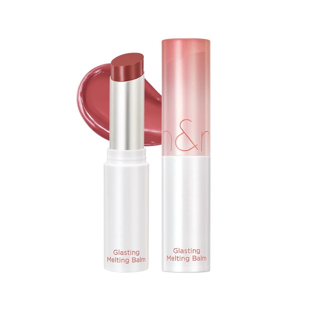 Korean Glossy Lip Balm - Hydrating Tinted Balm with Shea Butter for Daily Moisture (#06 Kaya Fig)