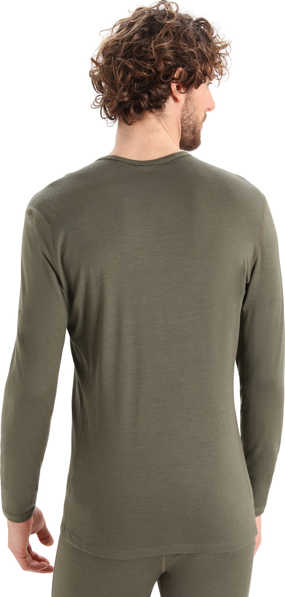200 Oasis Men's Long Sleeve Crew Neck Baselayer Top - Moisture Wicking Thermal Underwear for Hiking, Running & Cold Weather Activities
