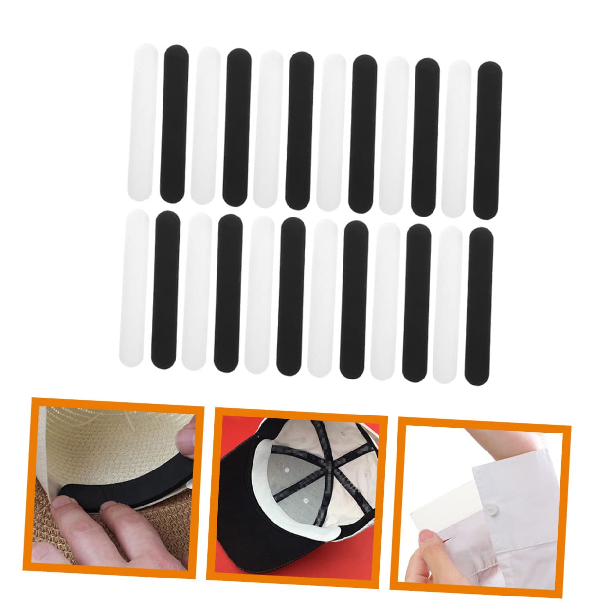 KOMBIUDA Eva Hat Padding Liner - 40pcs Golf Cap Adhesive Size Reducer Tape - Hat Liner Pads for Comfort & Fit - Perfect for Golf, Baseball, Sun Hats & Adjusting Hat Sizes