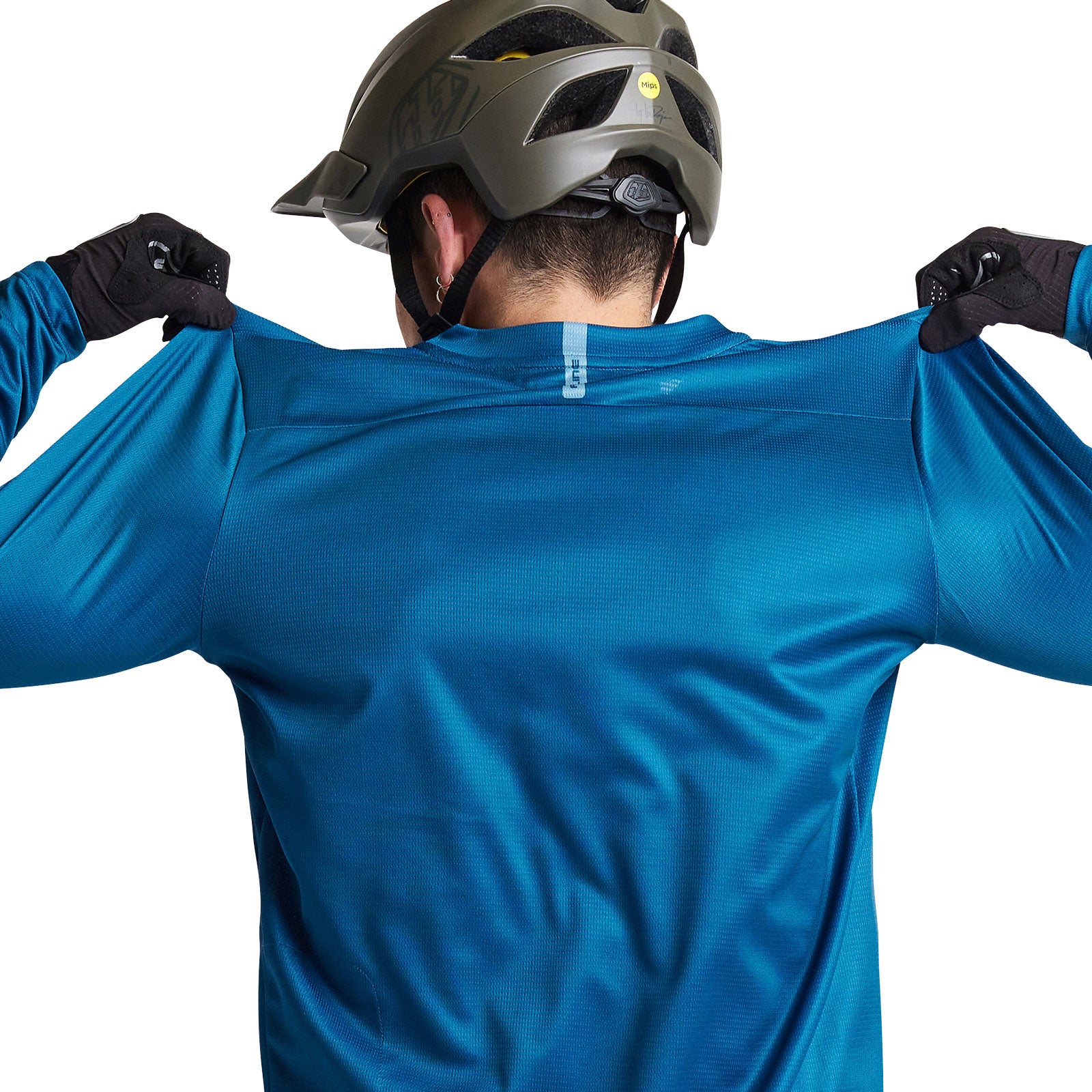 Flowline LS Jersey Solid Slate Blue - Comfortable Long Sleeve Performance Shirt for Men & Women - Perfect for Running, Gym Workouts & Outdoor Activities