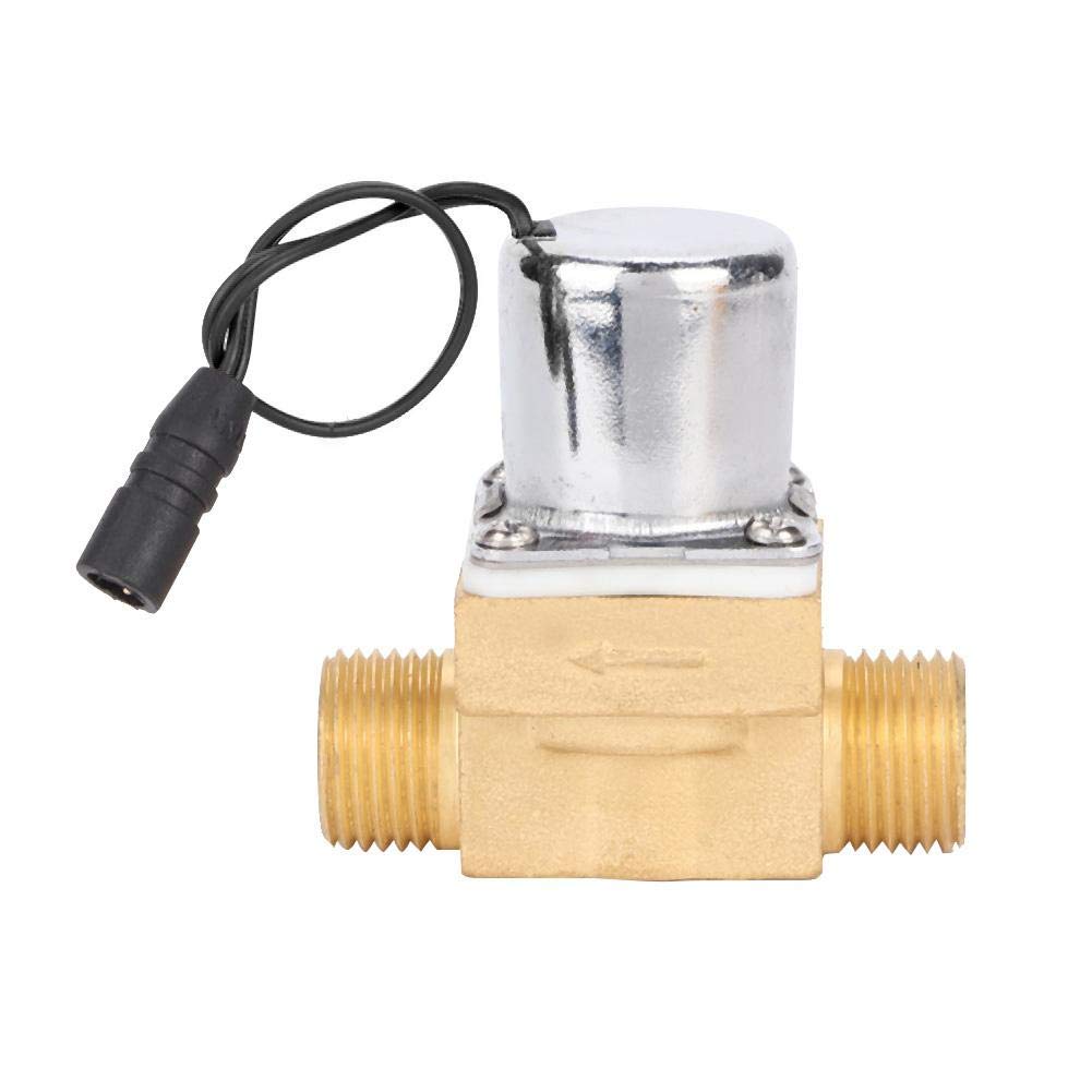 6V Solenoid Valve for Bathroom Urinal Sensor - Straight Through Copper Valve Replacement Part | Maintenance Accessory for Commercial Restrooms & Public Washrooms