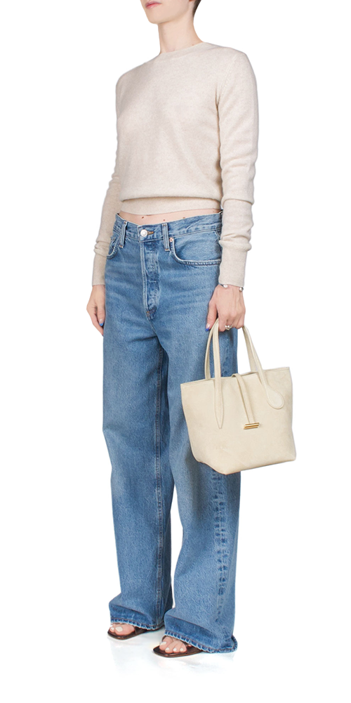 Premium Francis Cashmere Sweater in Oatmeal - Soft & Luxurious Women's Winter Pullover for Office, Travel & Casual Wear