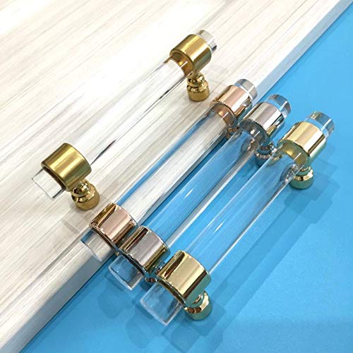 10pcs Cabinet Knobs Handles Kit - Brass Gold Drawer Pulls for Doors & Cabinets