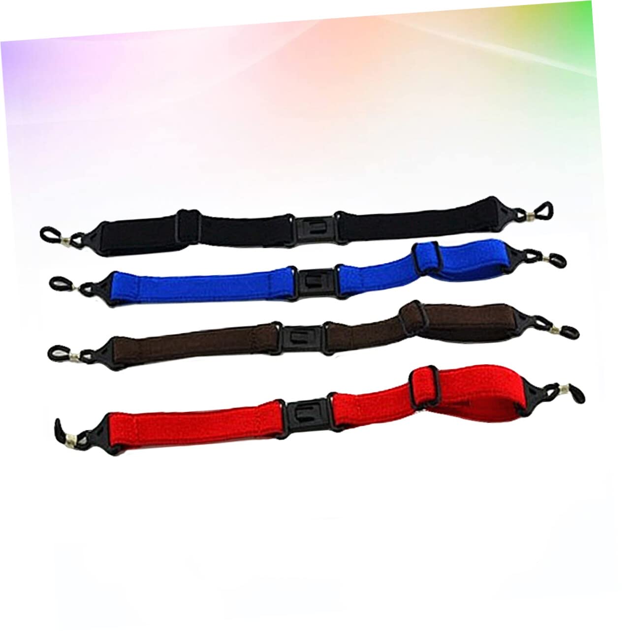 NOLITOY Sports Glasses Straps - 4 Pack Eyewear Retainer Cords for Reading & Safety Glasses - Adjustable & Durable Eyeglass Holders for Running, Cycling & Outdoor Activities