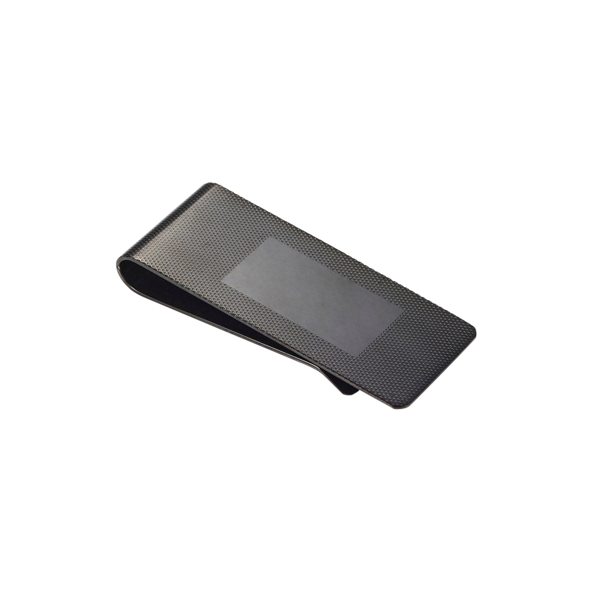 Premium Cudworth ION Plated Money Clip - Black & Stainless Steel Slim Wallet Alternative for Men | Perfect for Cash, Cards & Everyday Carry (EDC)